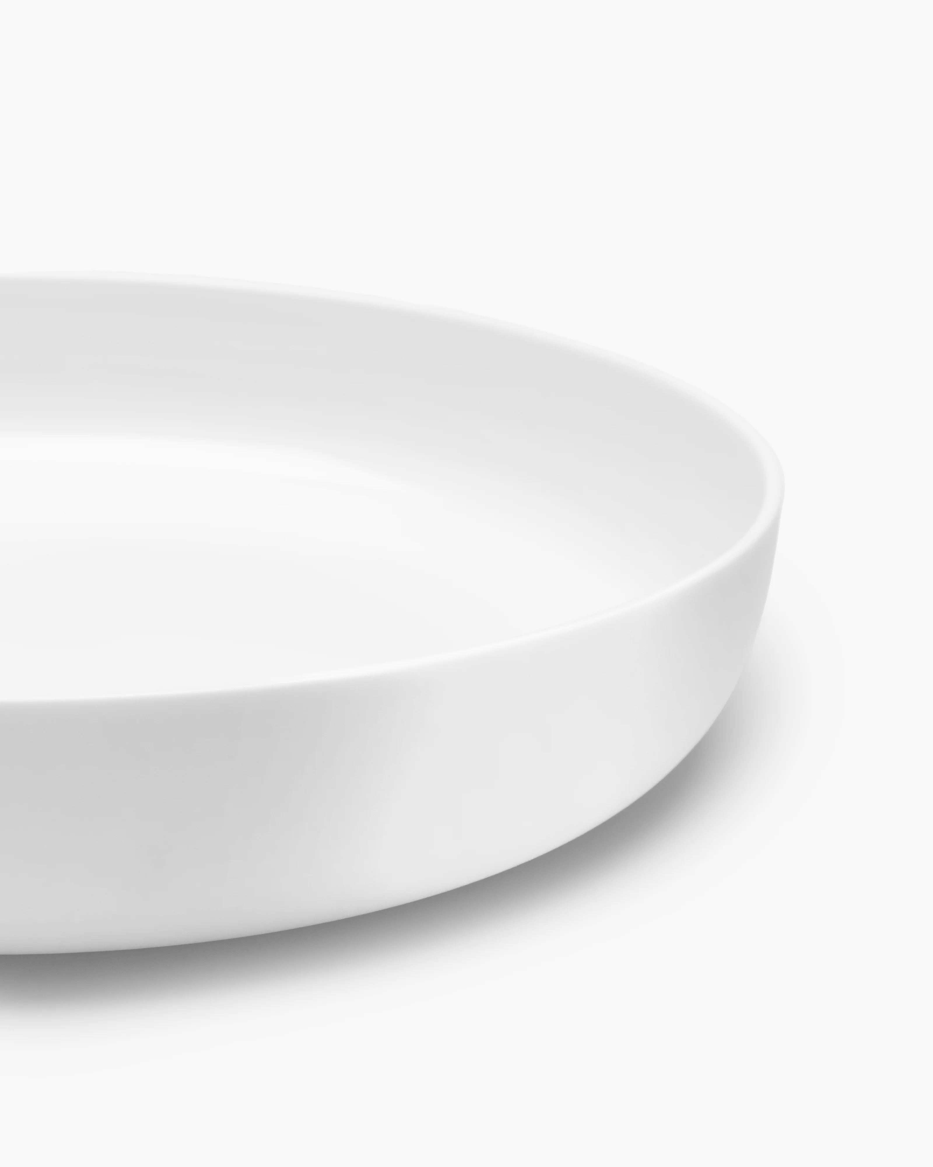 Deep plate L white glazed Base - Image 3