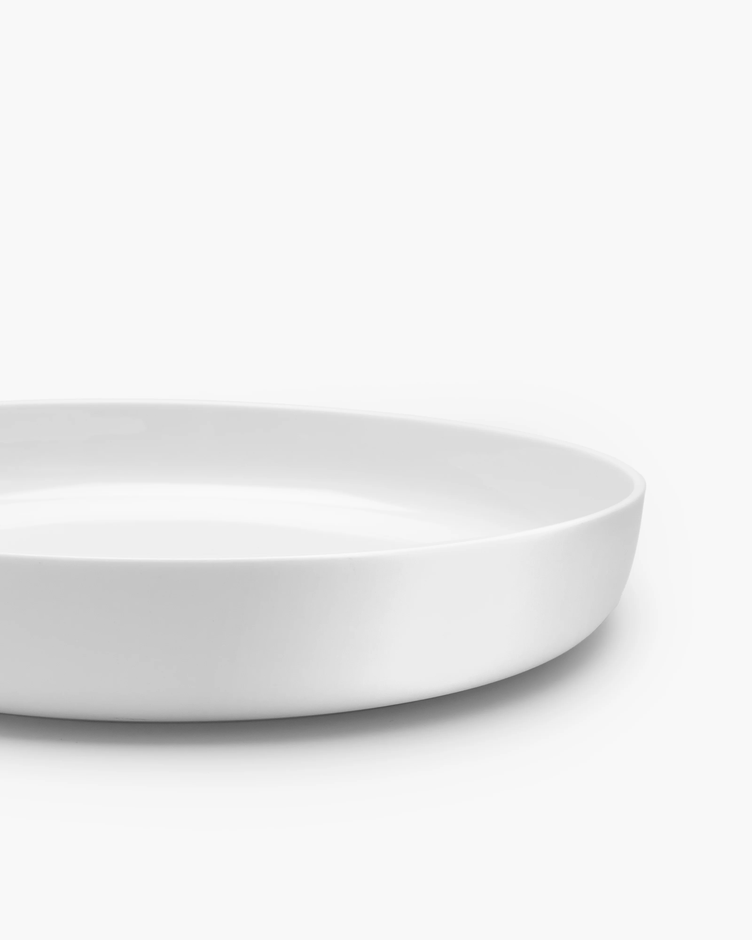 Deep plate XL white glazed Base - Image 3