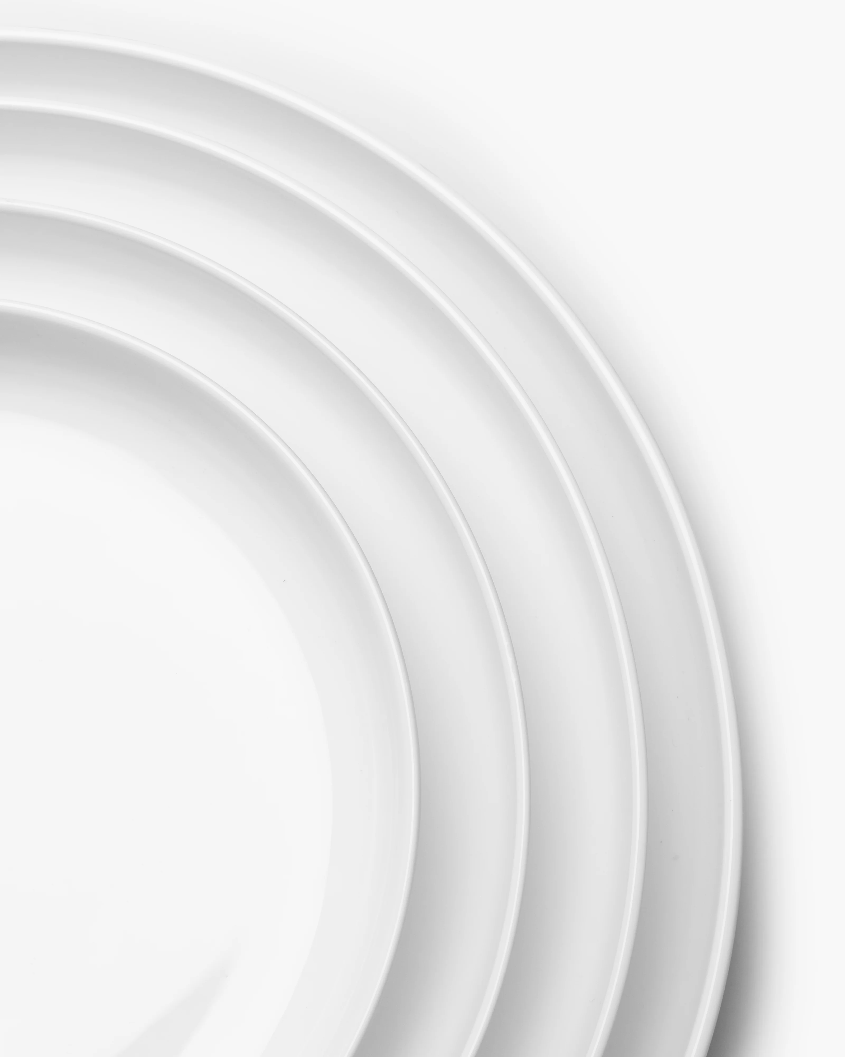 Breakfast plate high white Base - Image 5