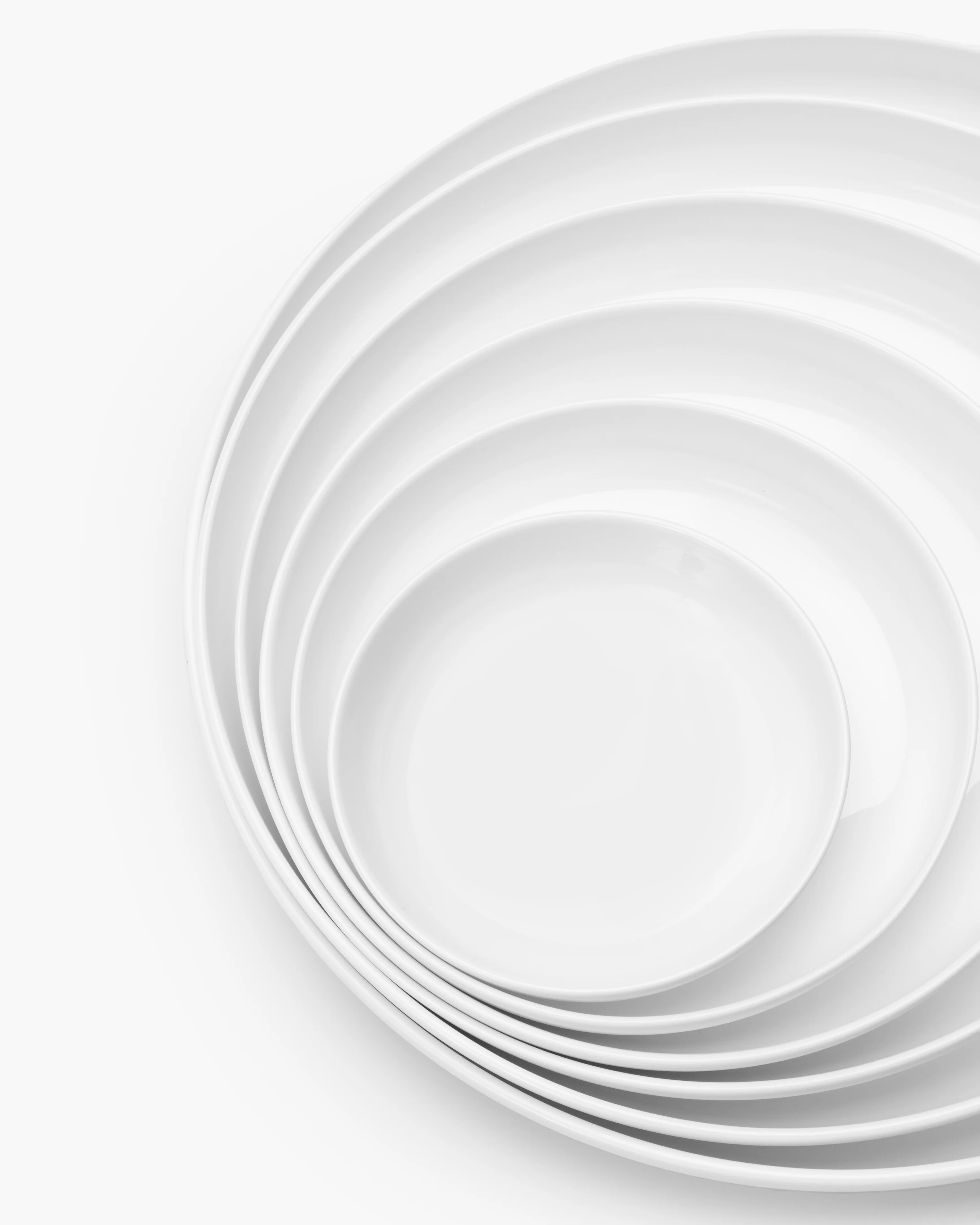 Bread plate high white glazed Base - Image 4