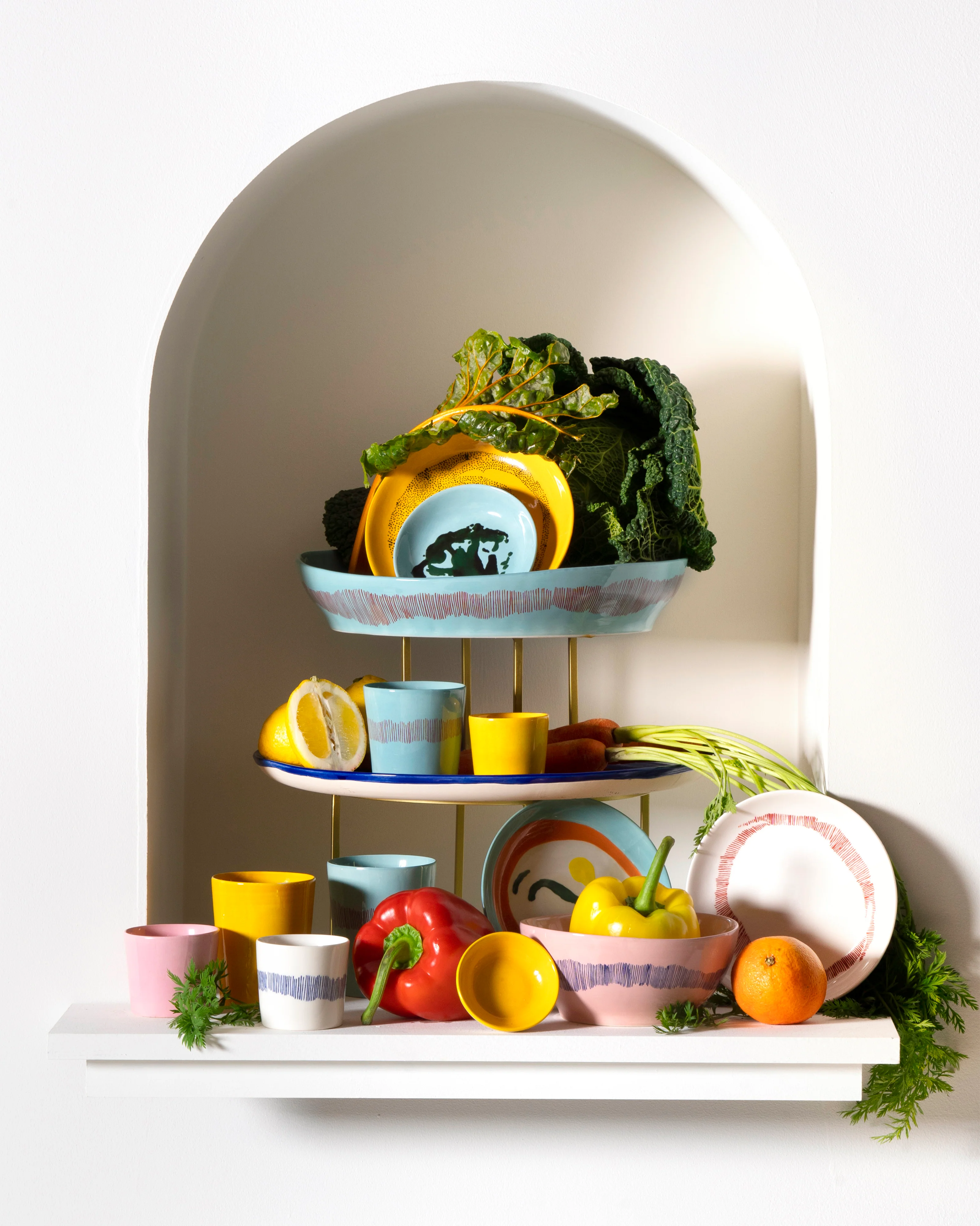 Dinner plate azure - green pepper Feast - Image 4