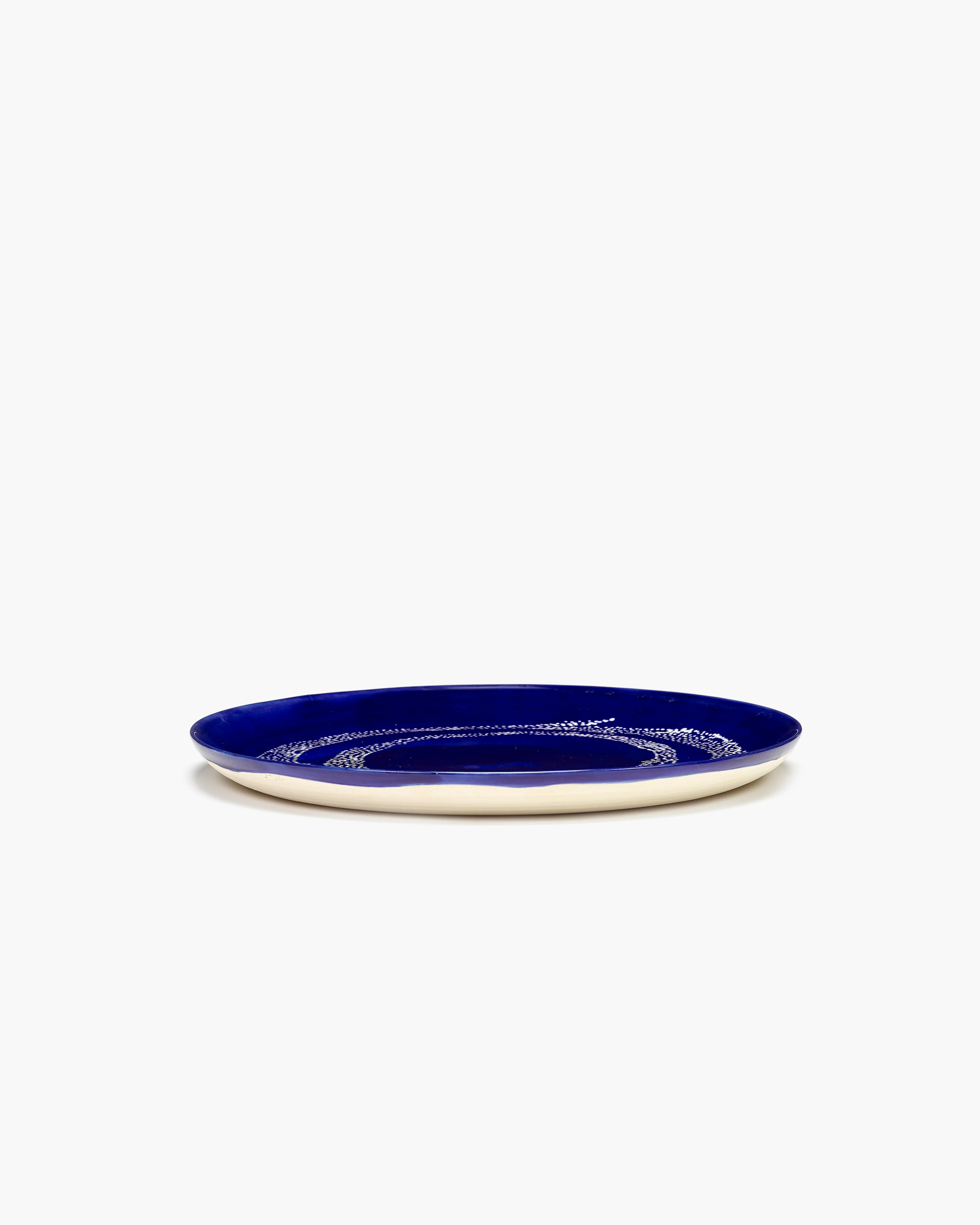Dinner plate dark blue - white dots Feast - Image 2