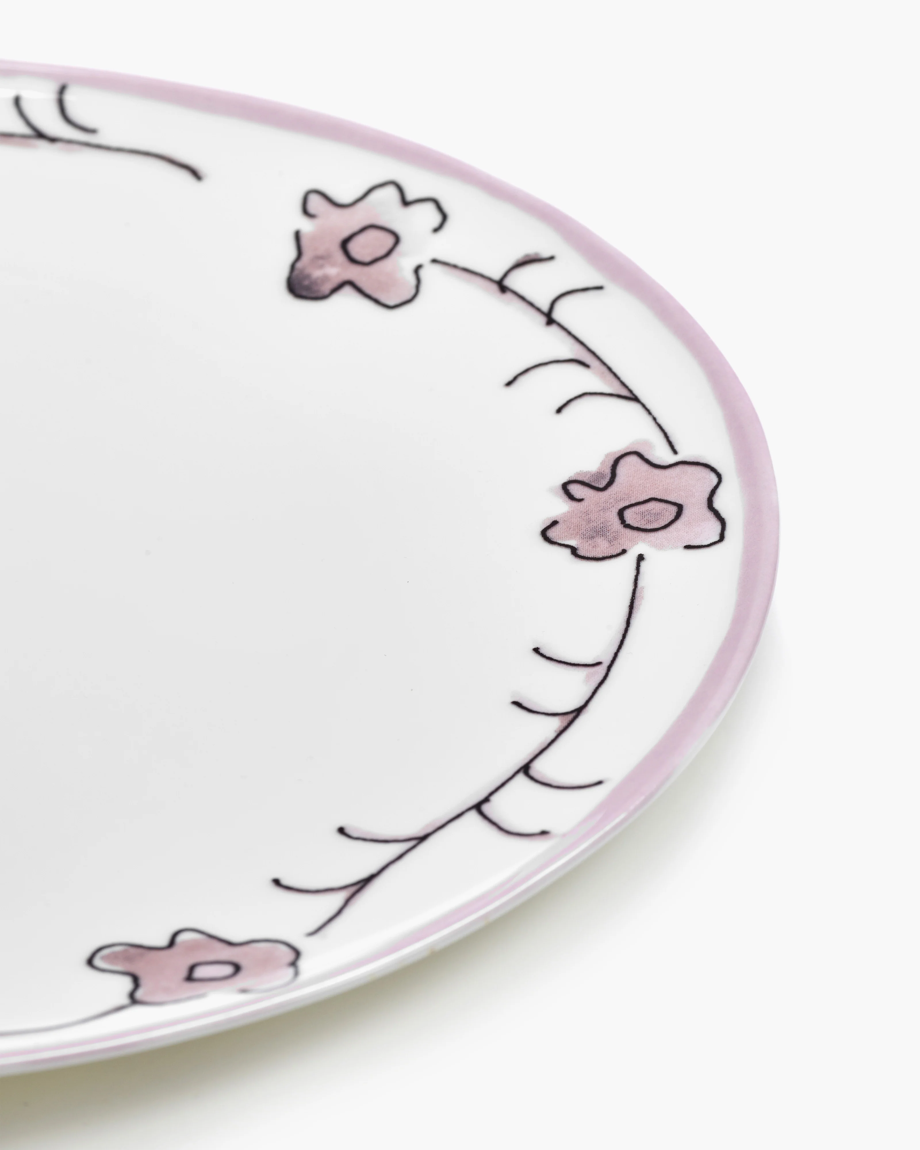 Dinner plate Dark viola Midnight Flowers - Image 5