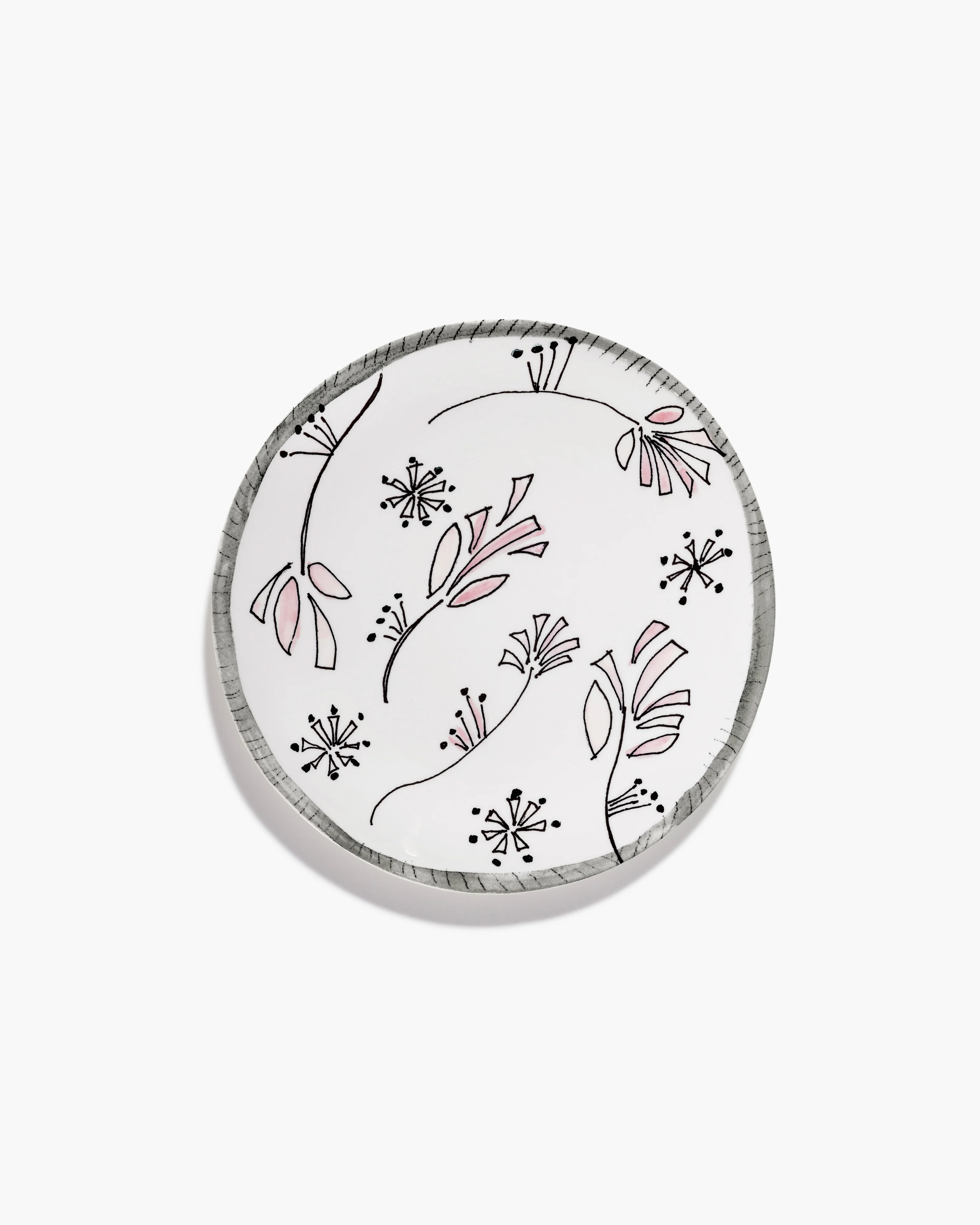 Dinner plate Fiore rosa Midnight Flowers - Image 2