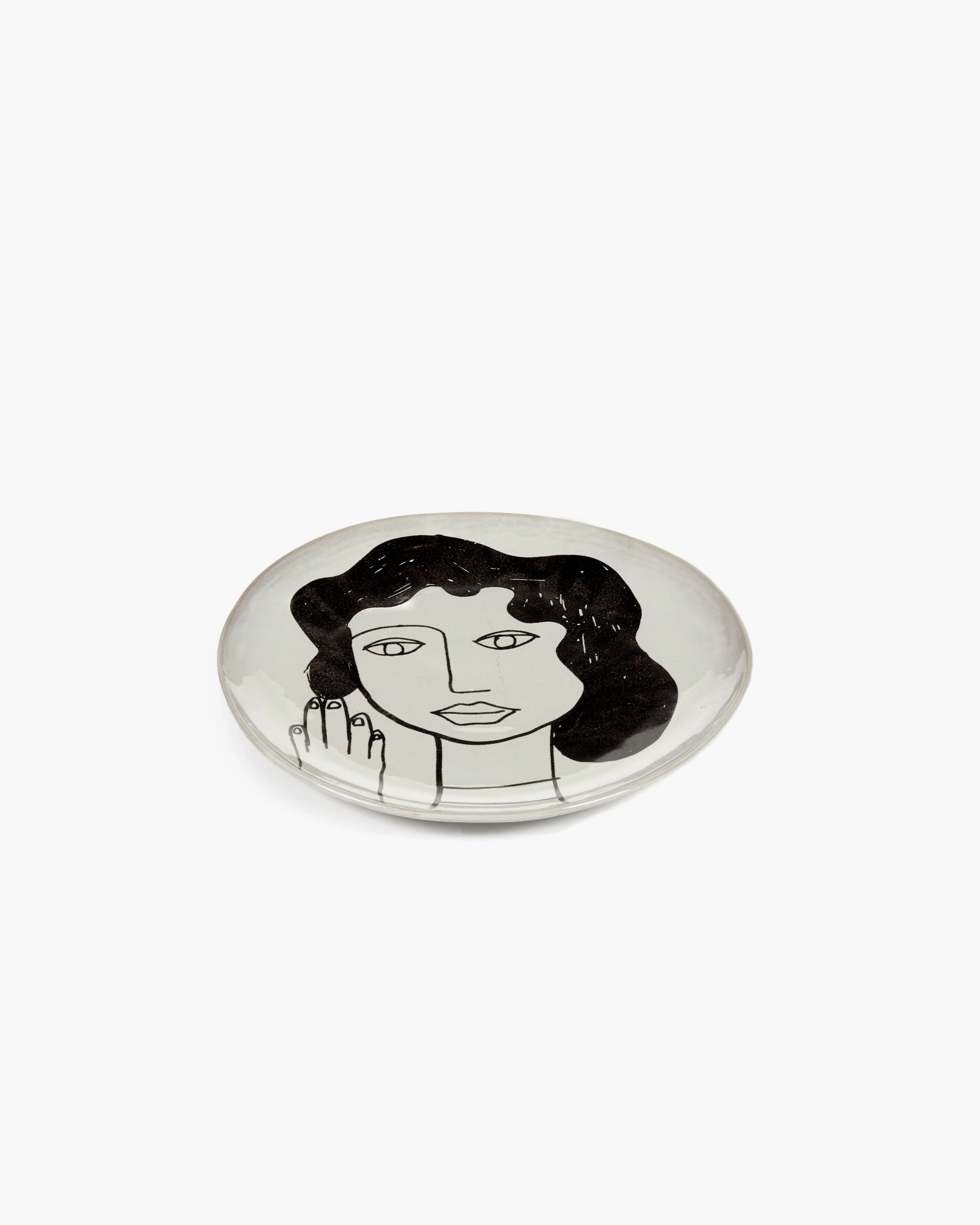 Starter plate off-white - black La Mère - Image 2