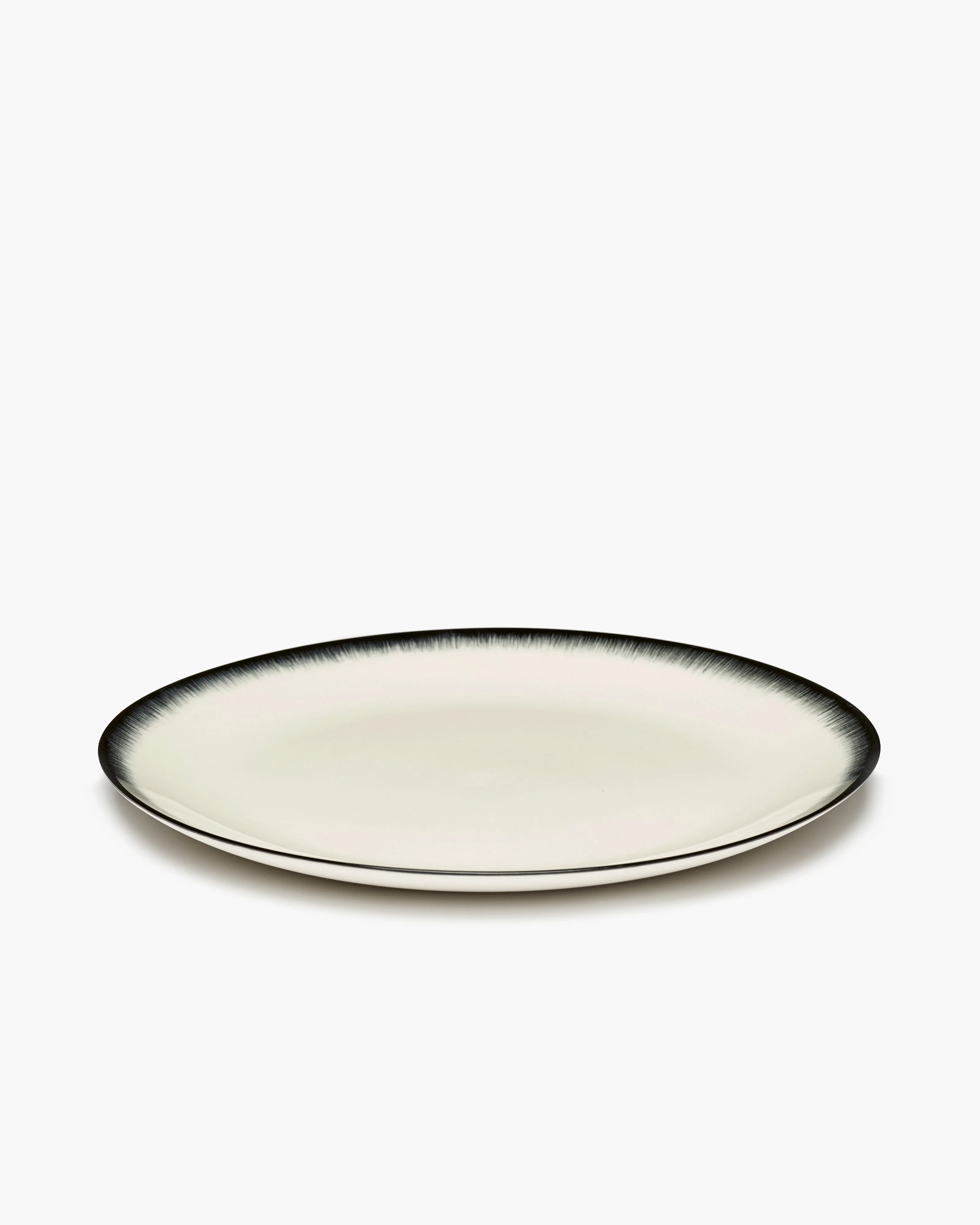 Dinner plate white/black variation 3 Dé - Image 2