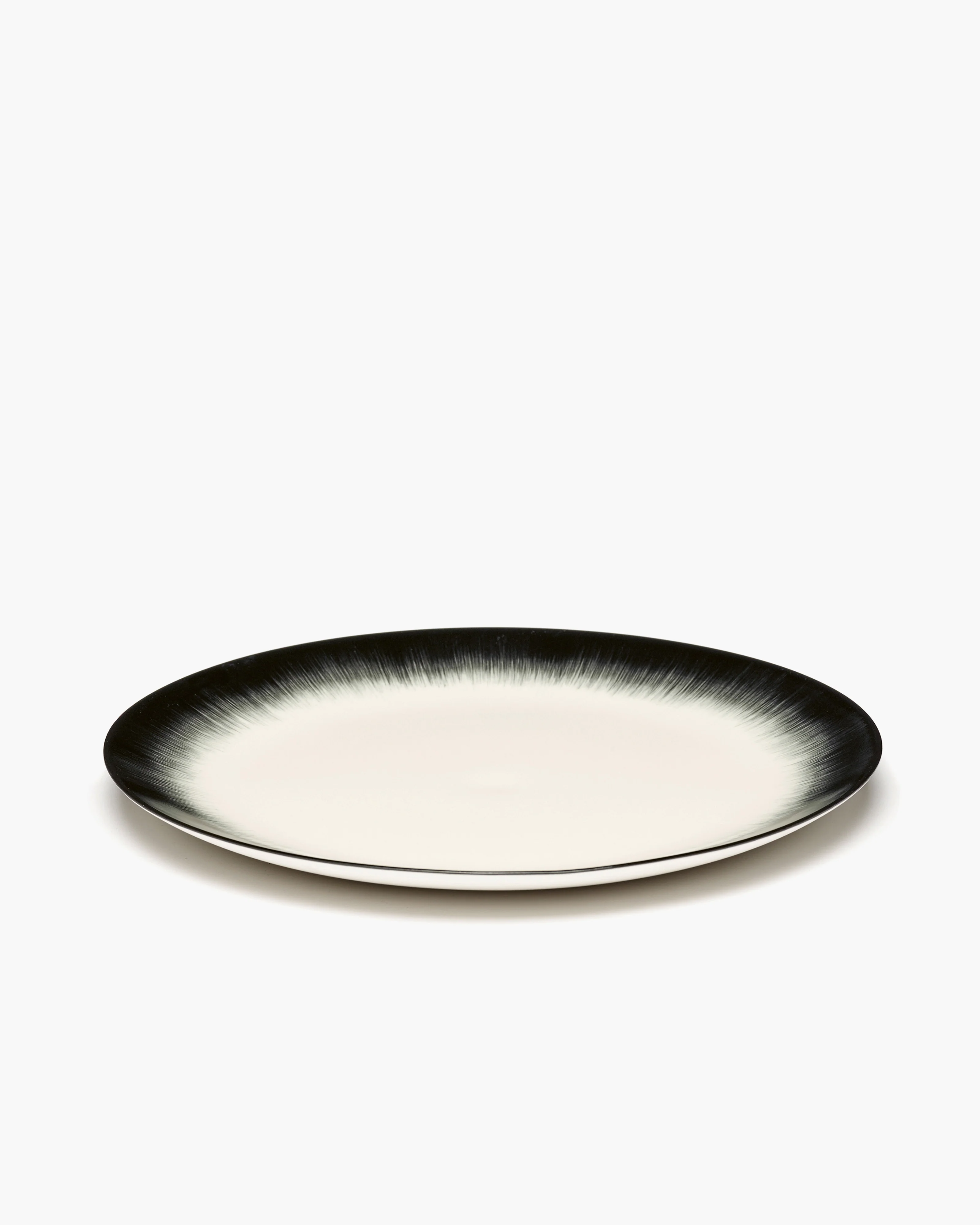 Dinner plate white/black variation 4 Dé - Image 2