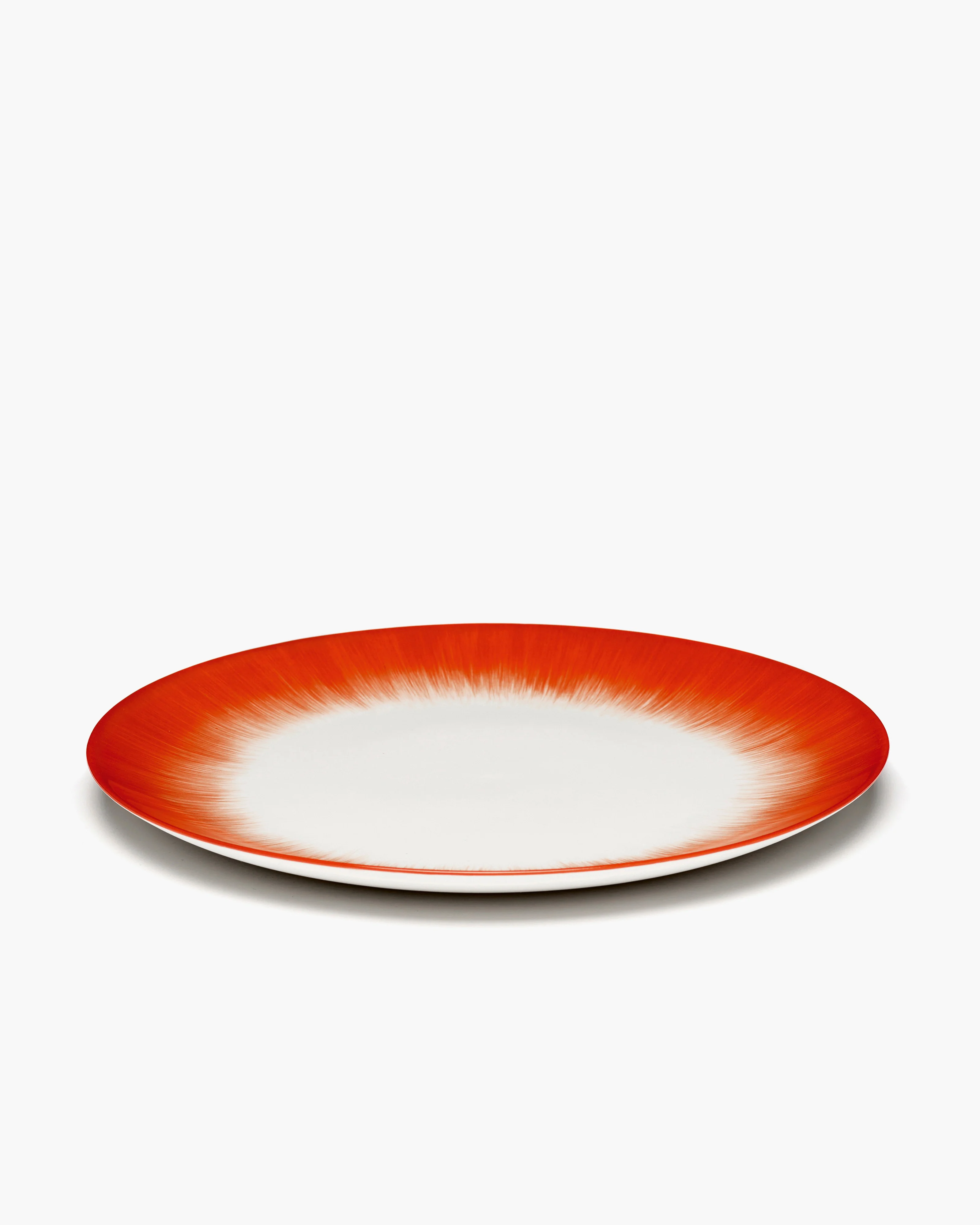 Dinner plate white/red variation 5 Dé - Image 2
