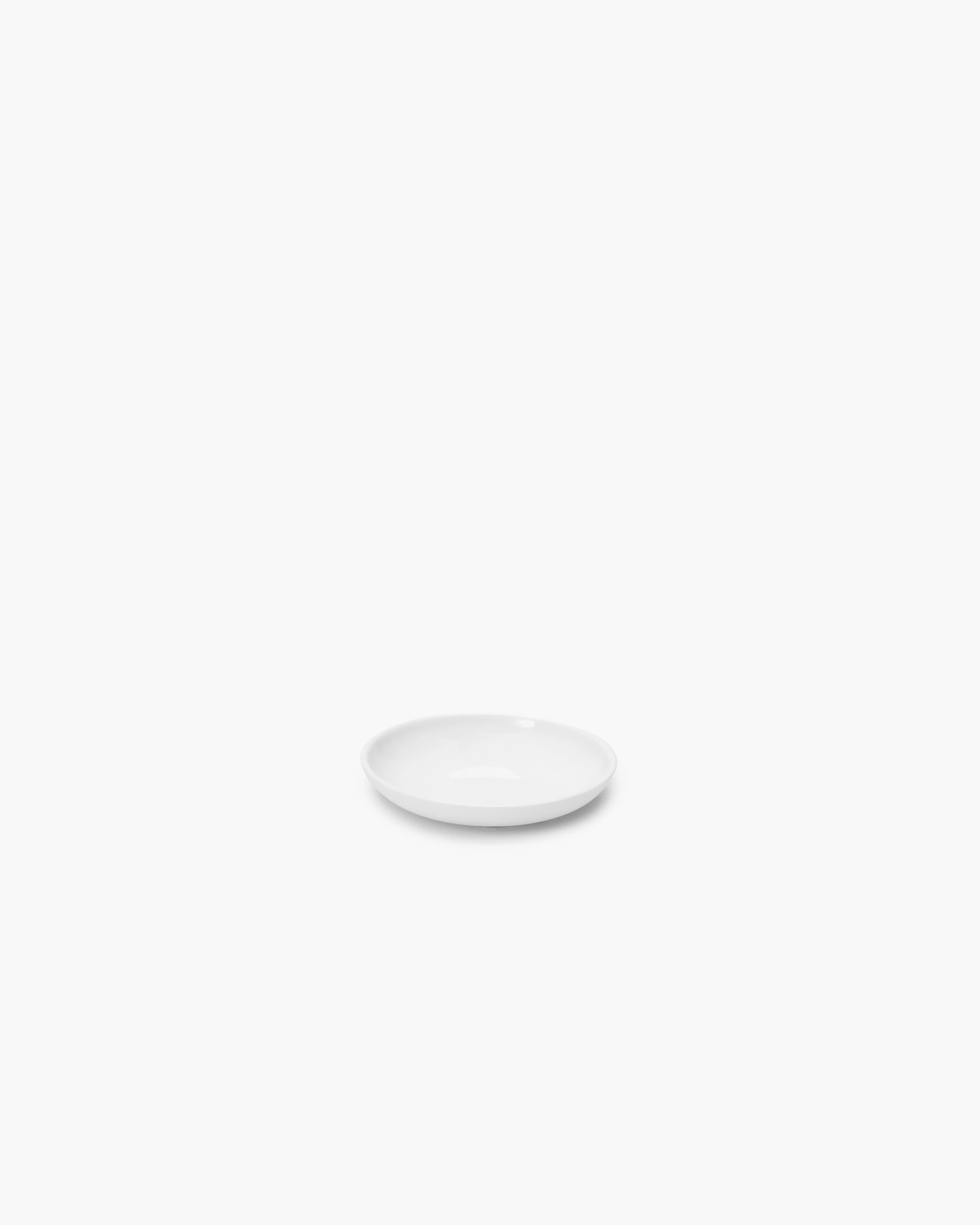 Plate low mini white Base