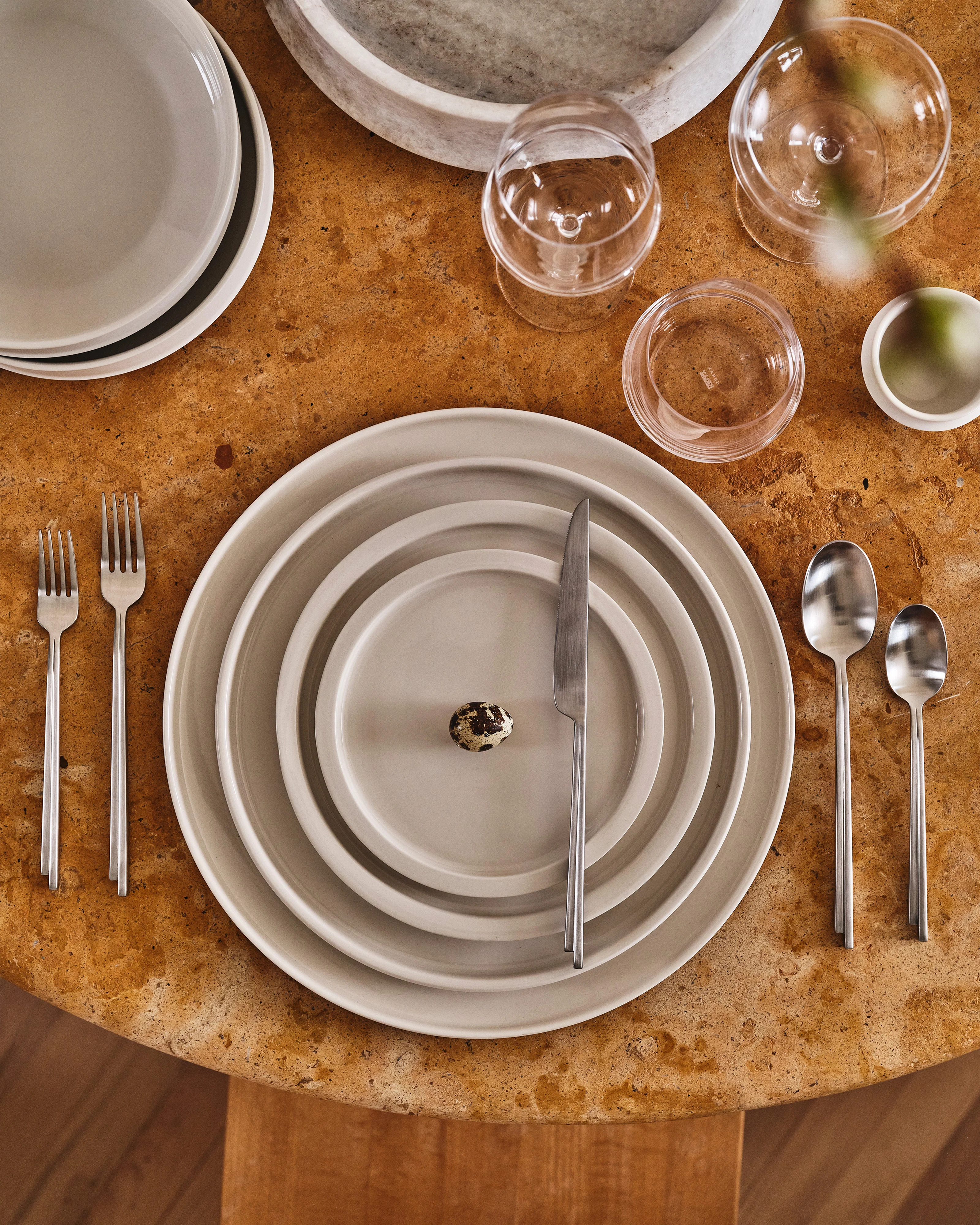 Dinner plate Alabaster Dune - Image 2
