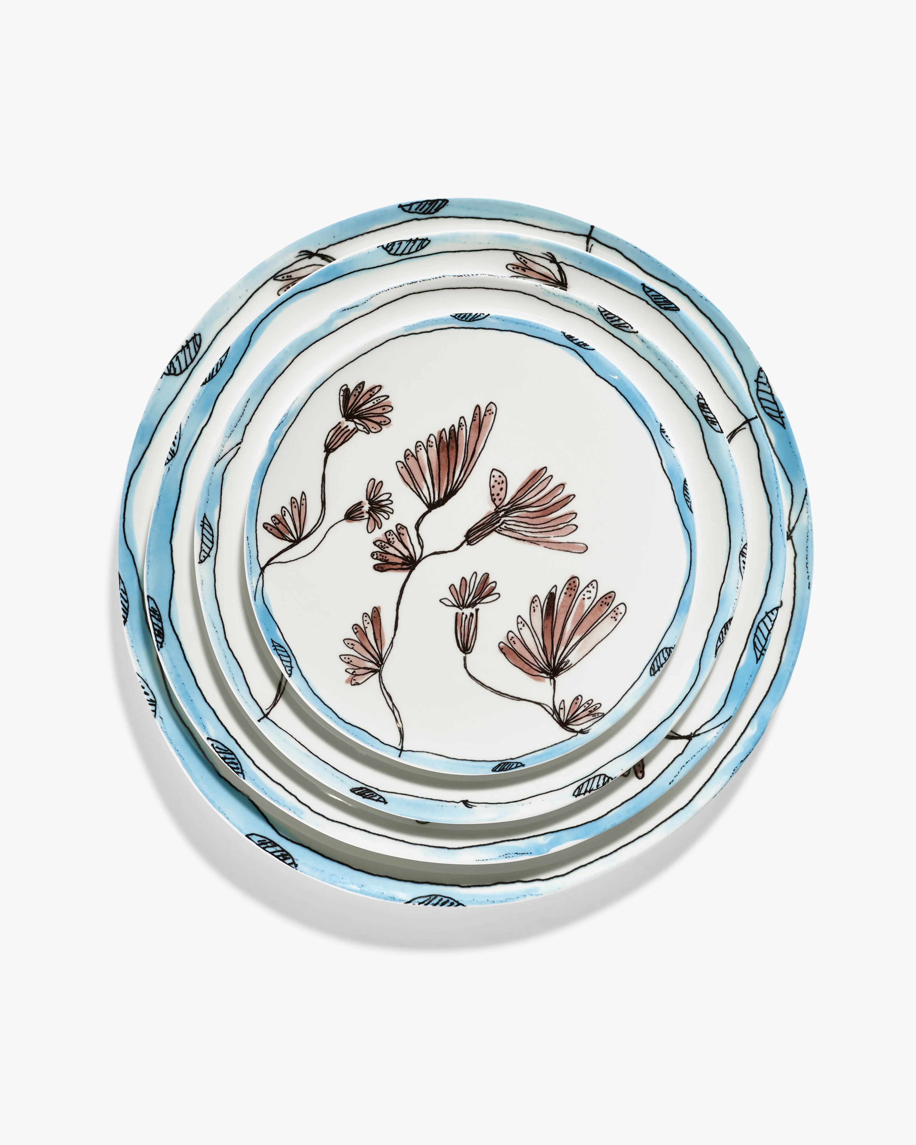 Starter plate Camelia aubergine Midnight Flowers - Image 5