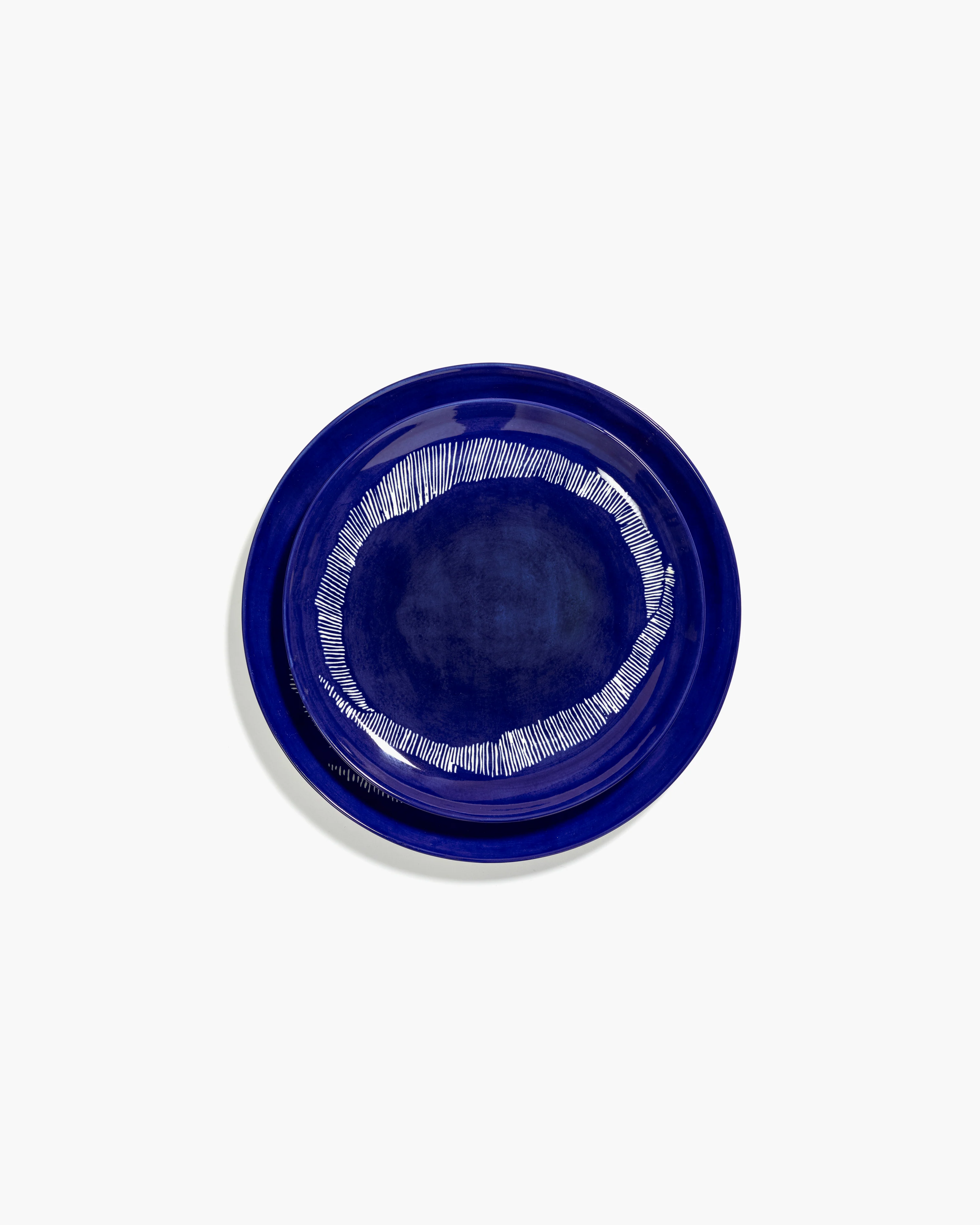 Starter plate dark blue - white stripes Feast - Image 3