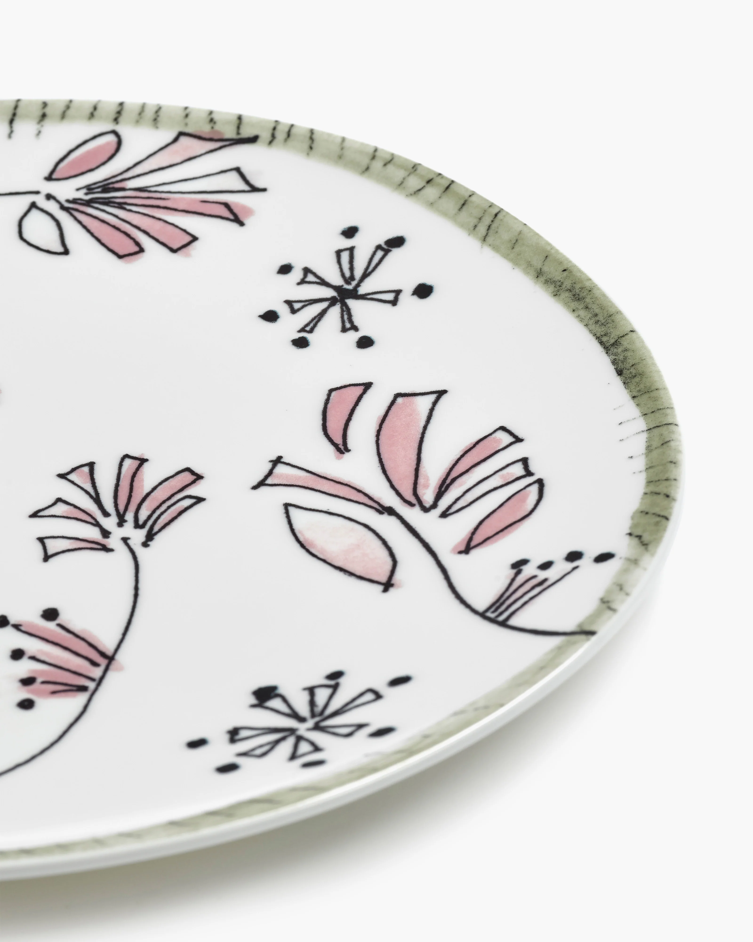 Starter plate Fiore rosa Midnight Flowers - Image 4