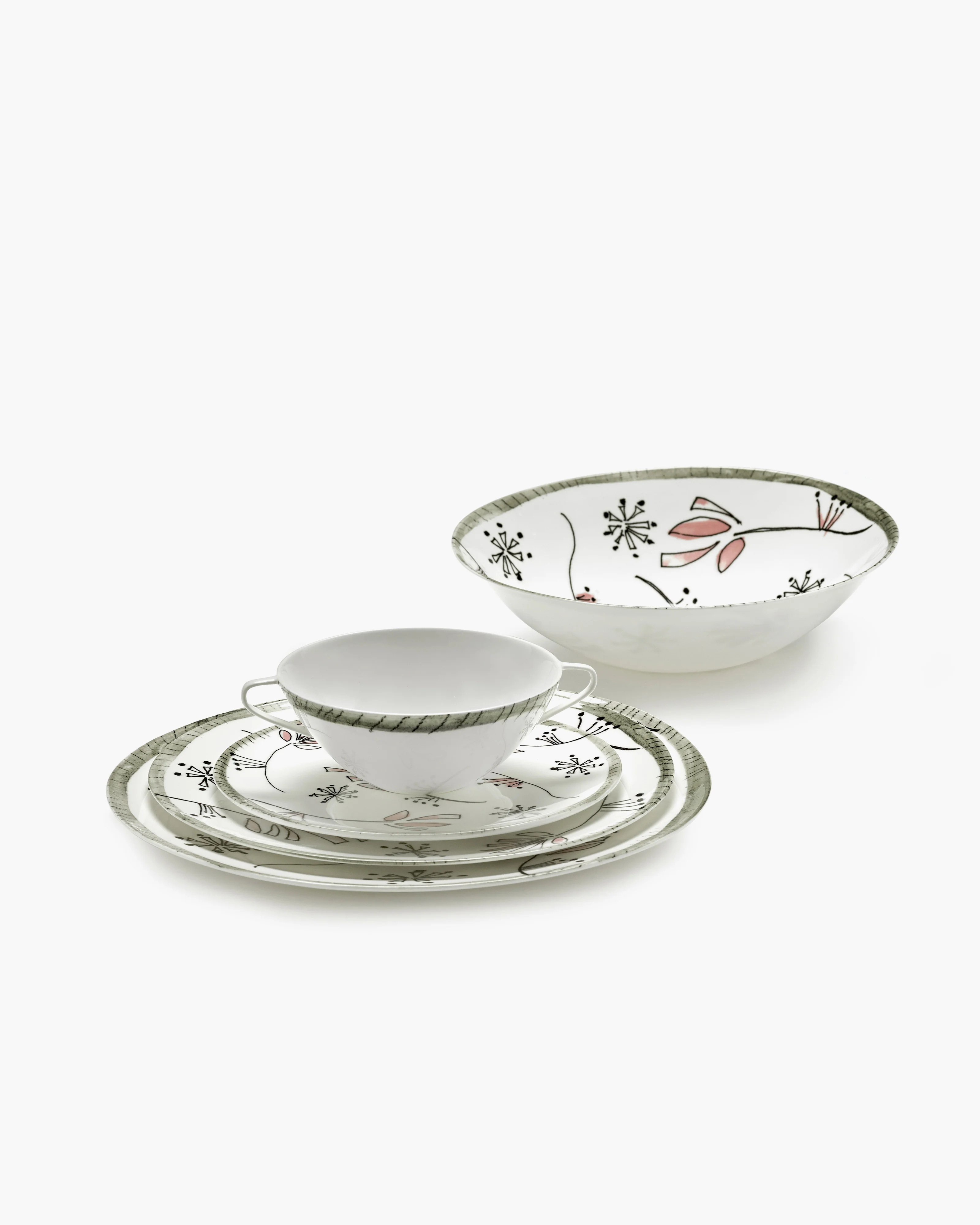 Starter plate Fiore rosa Midnight Flowers - Image 6