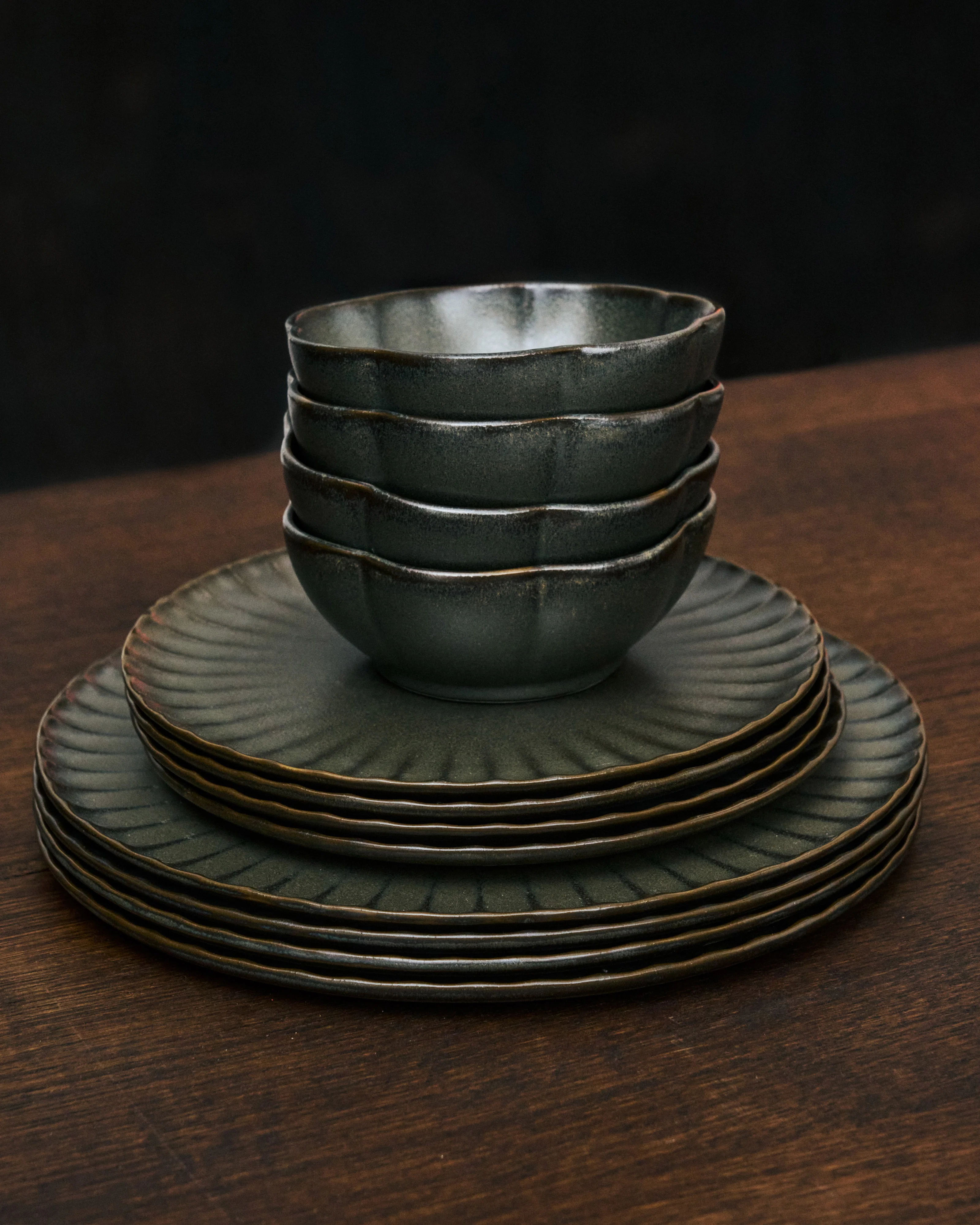 Breakfast plate green Inku - Image 2