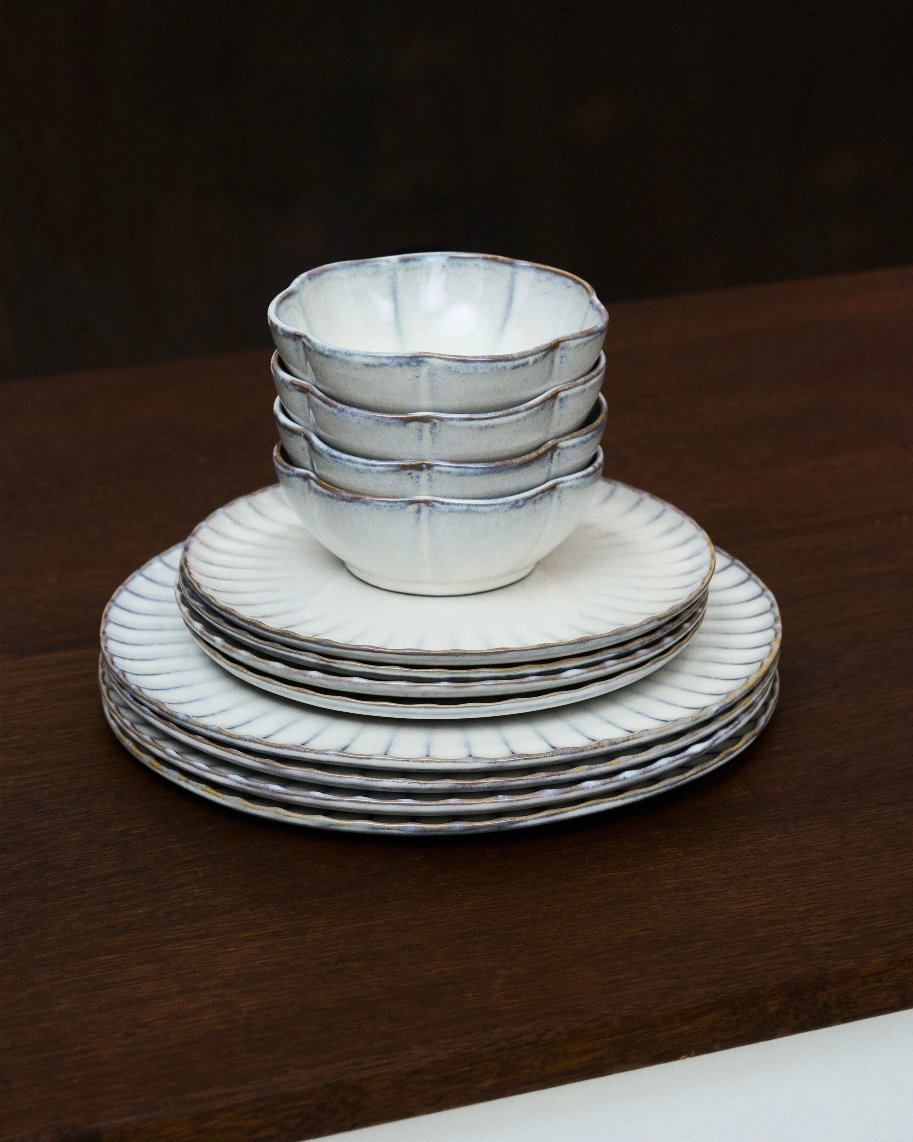 Breakfast plate L white Inku - Image 3