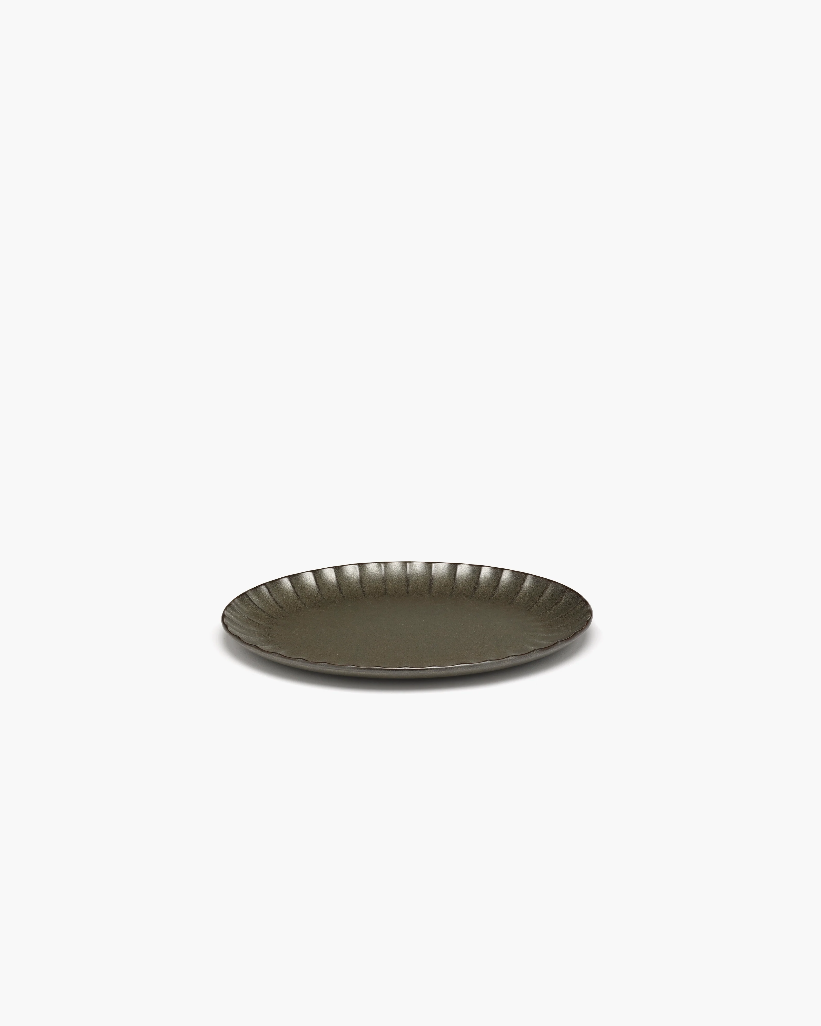 Plate oval S green Inku