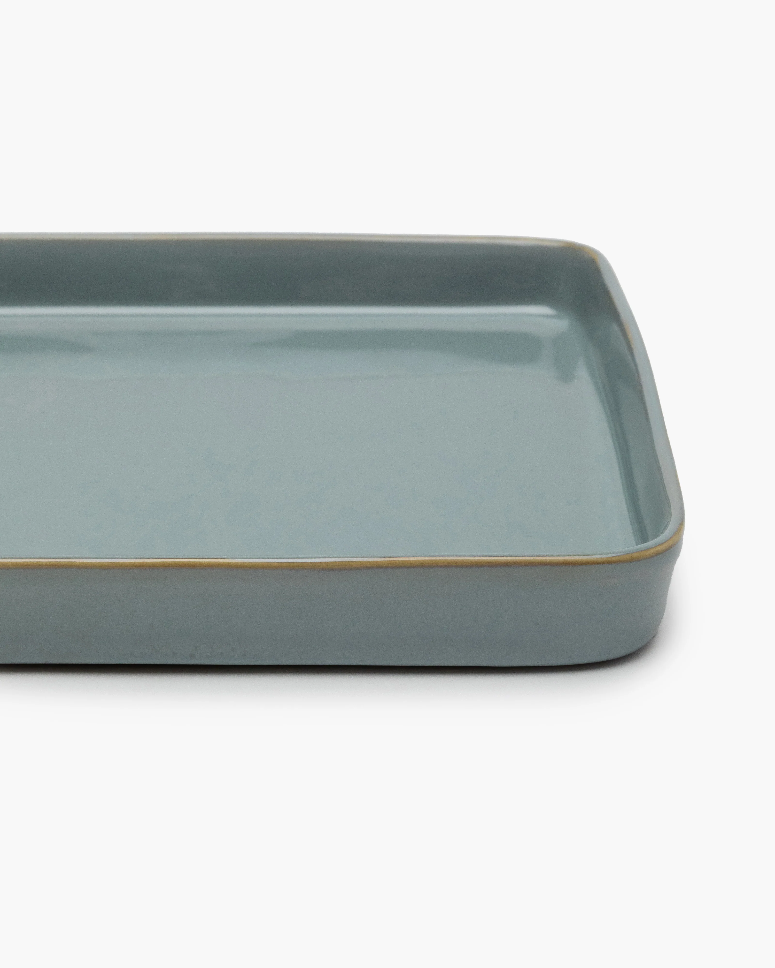Plate rectangular L smoky blue Terres de rêves - Image 3