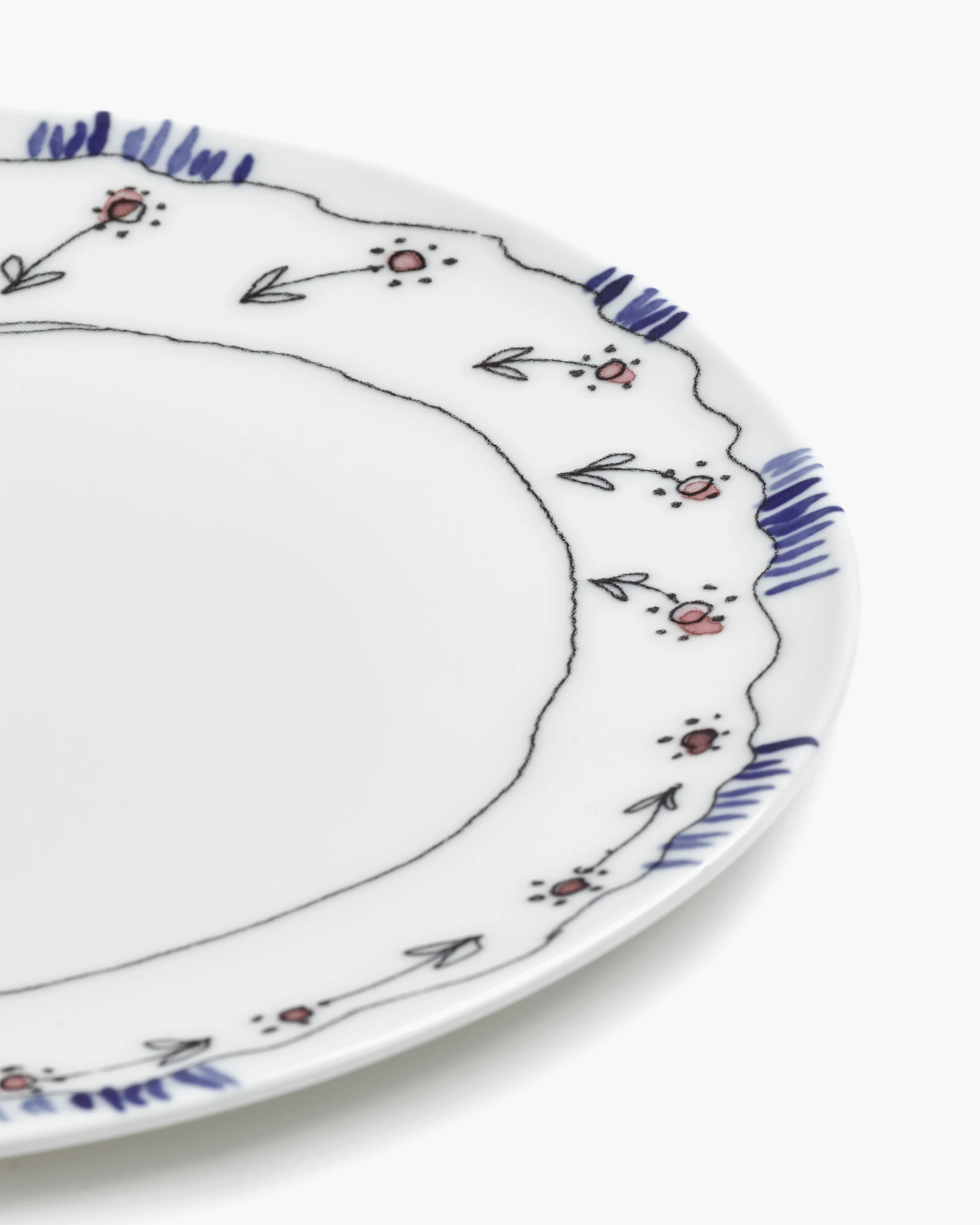 Breakfast plate Anemone milk Midnight Flowers - Image 4