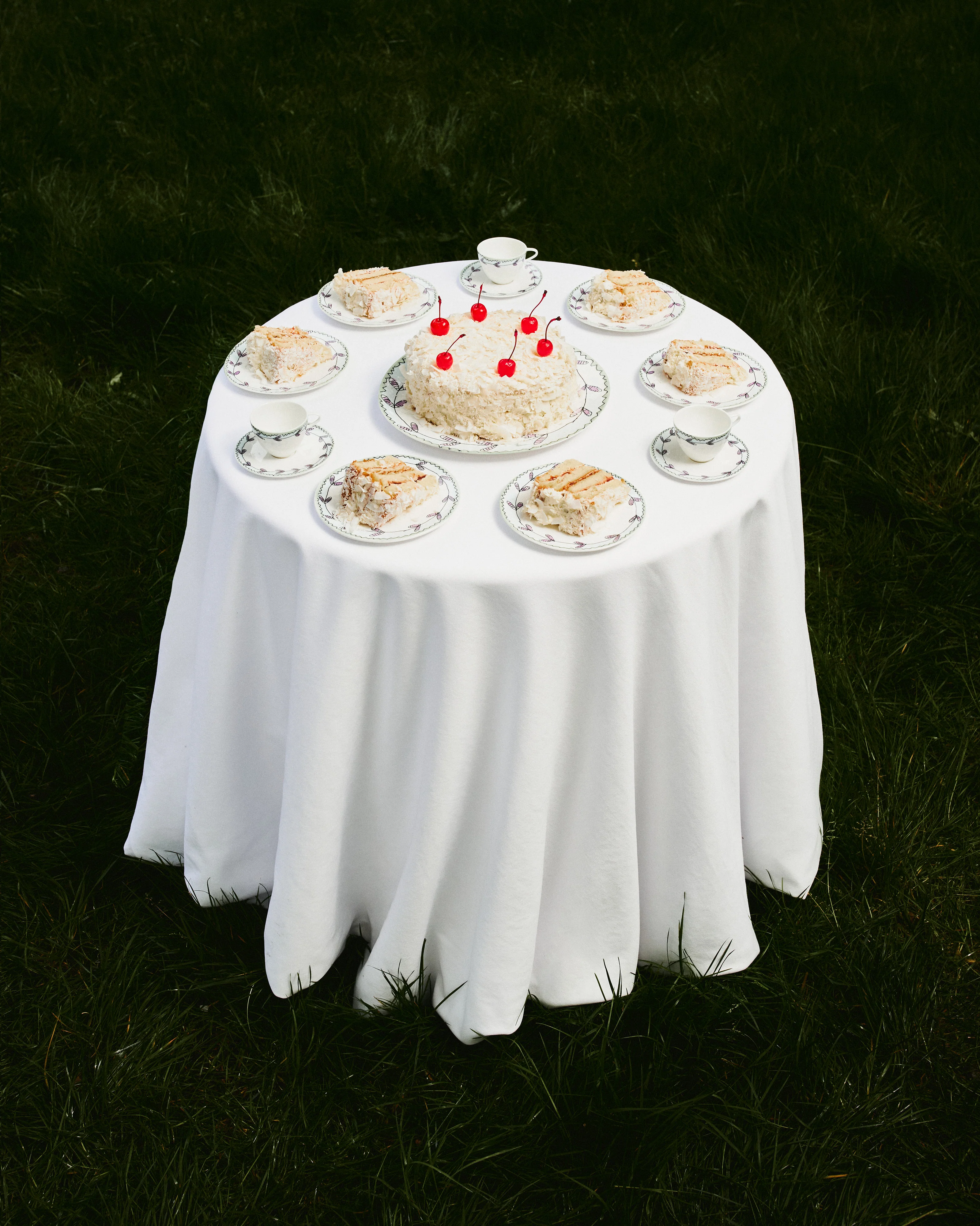 Breakfast plate Blossom milk Midnight Flowers - Image 2