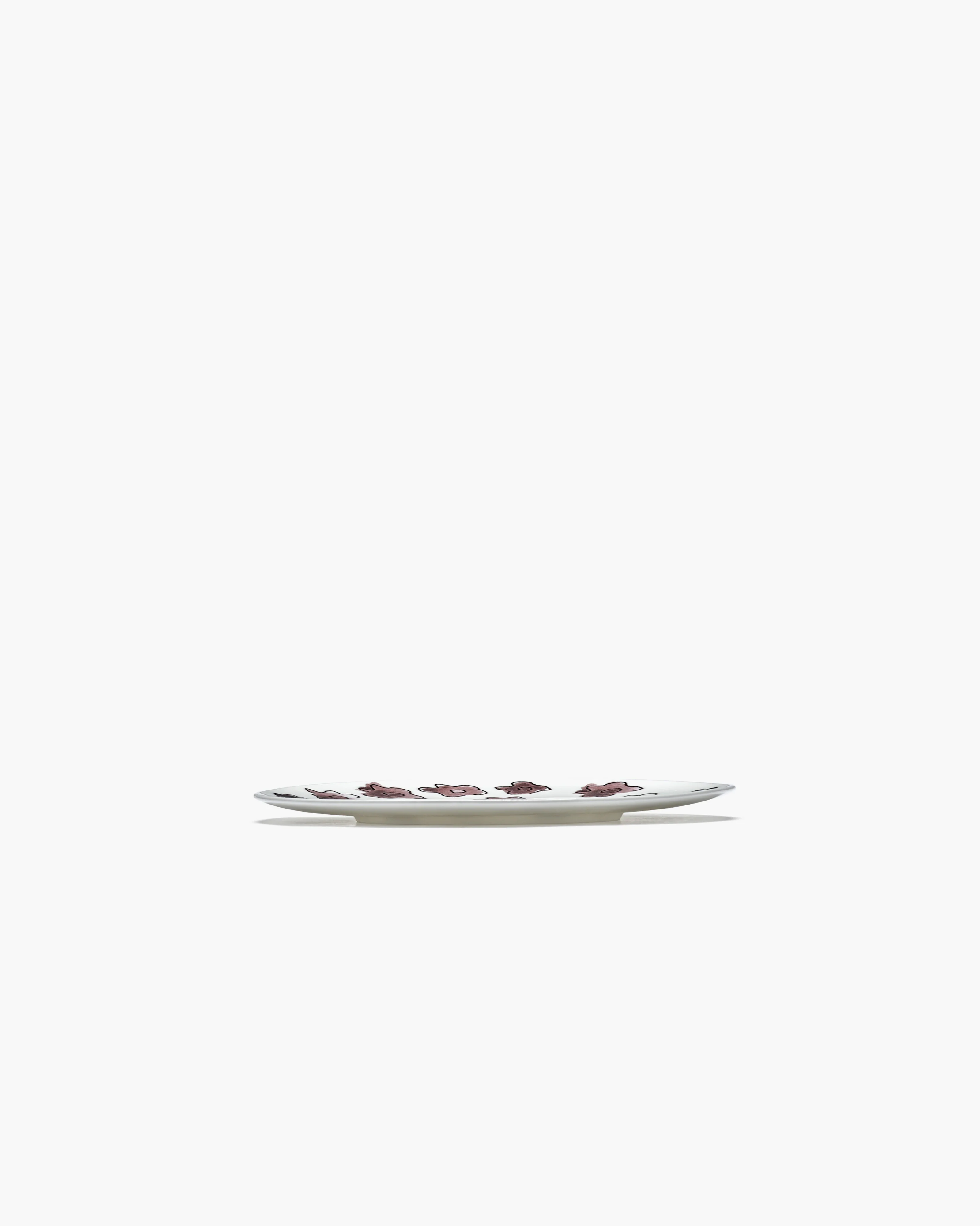 Breakfast plate Dark viola Midnight Flowers - Image 3