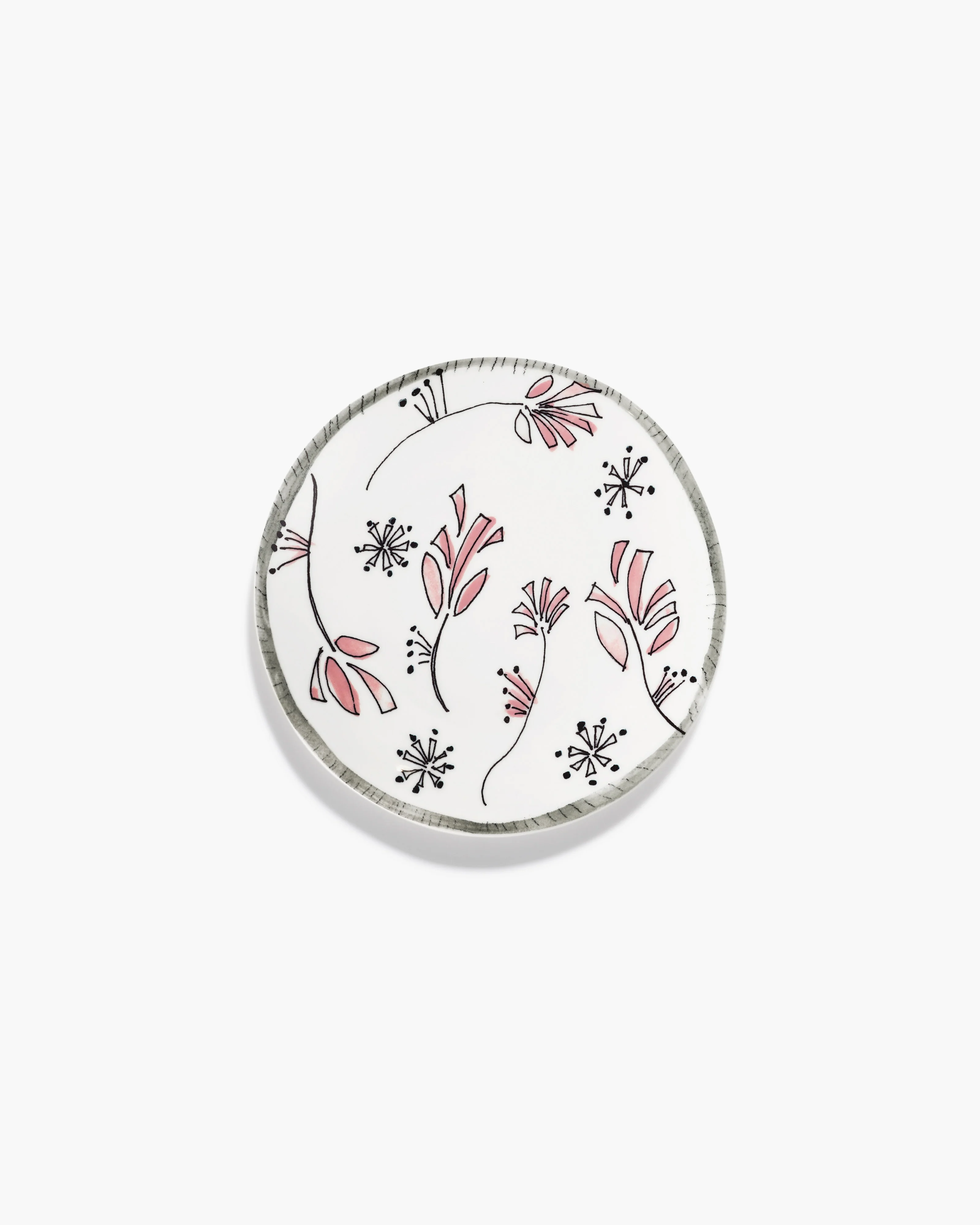Breakfast plate Fiore rosa Midnight Flowers - Image 2