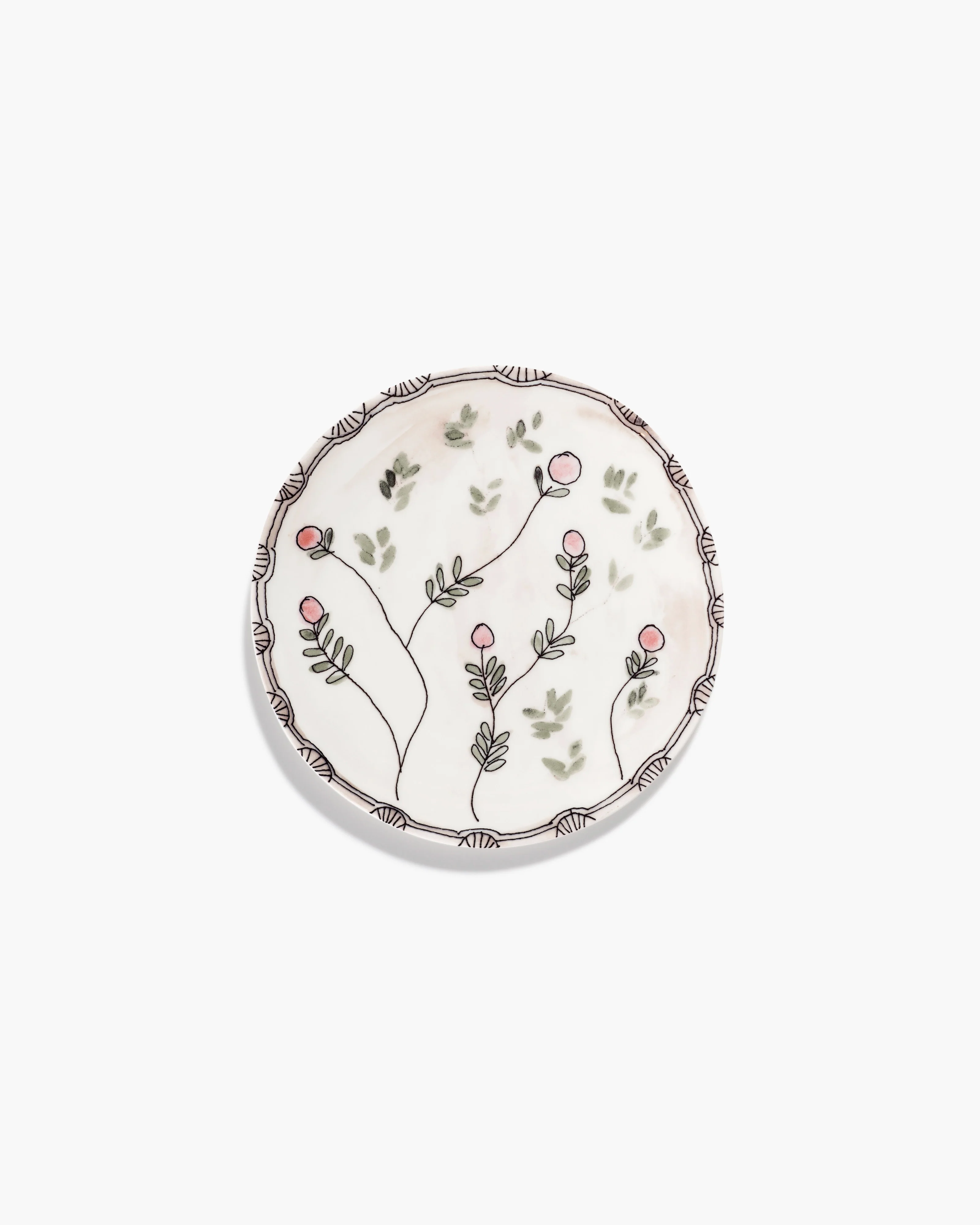 Breakfast plate Mirtillo nude Midnight Flowers - Image 3