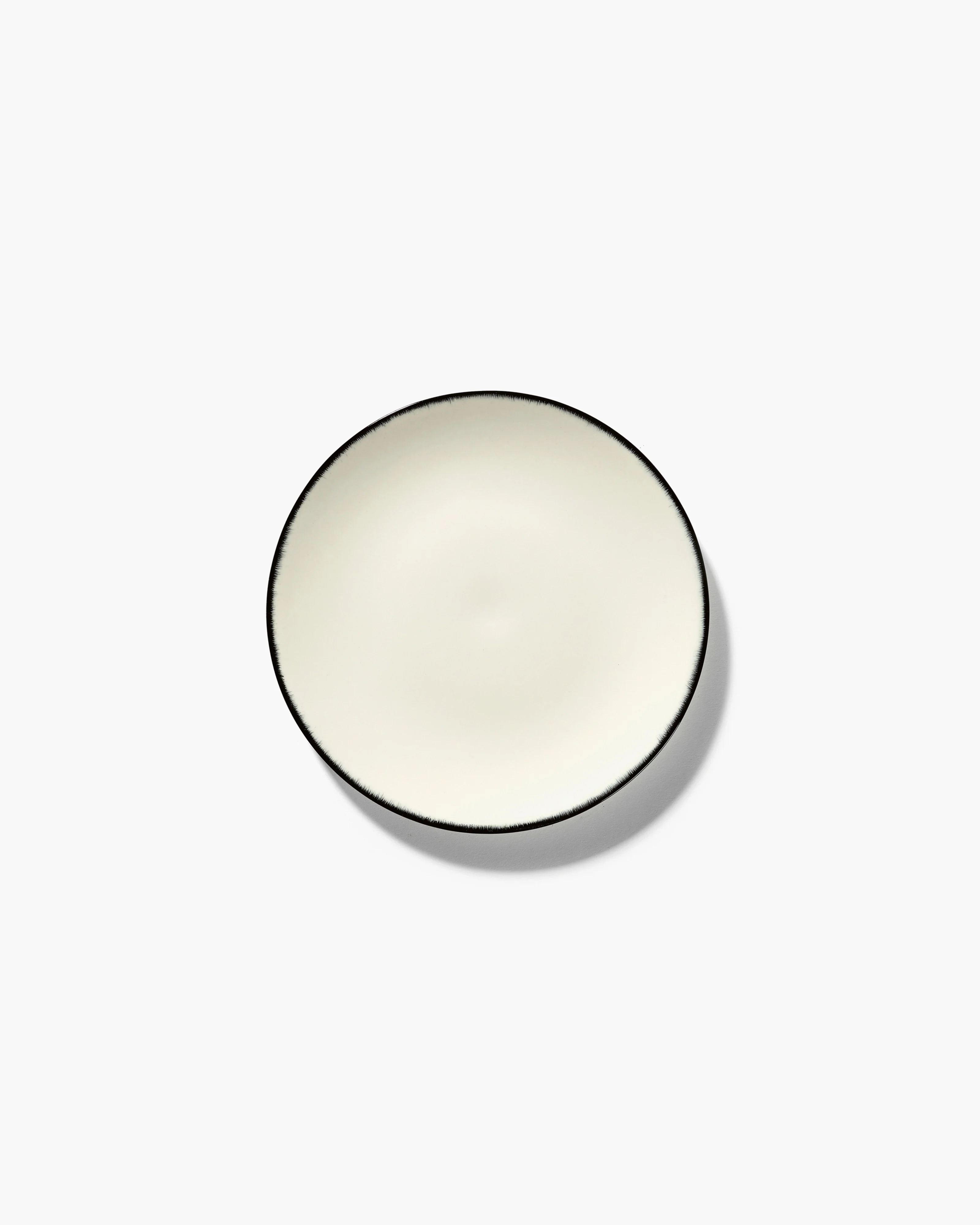 Breakfast plate white/black variation 1 DĂ©