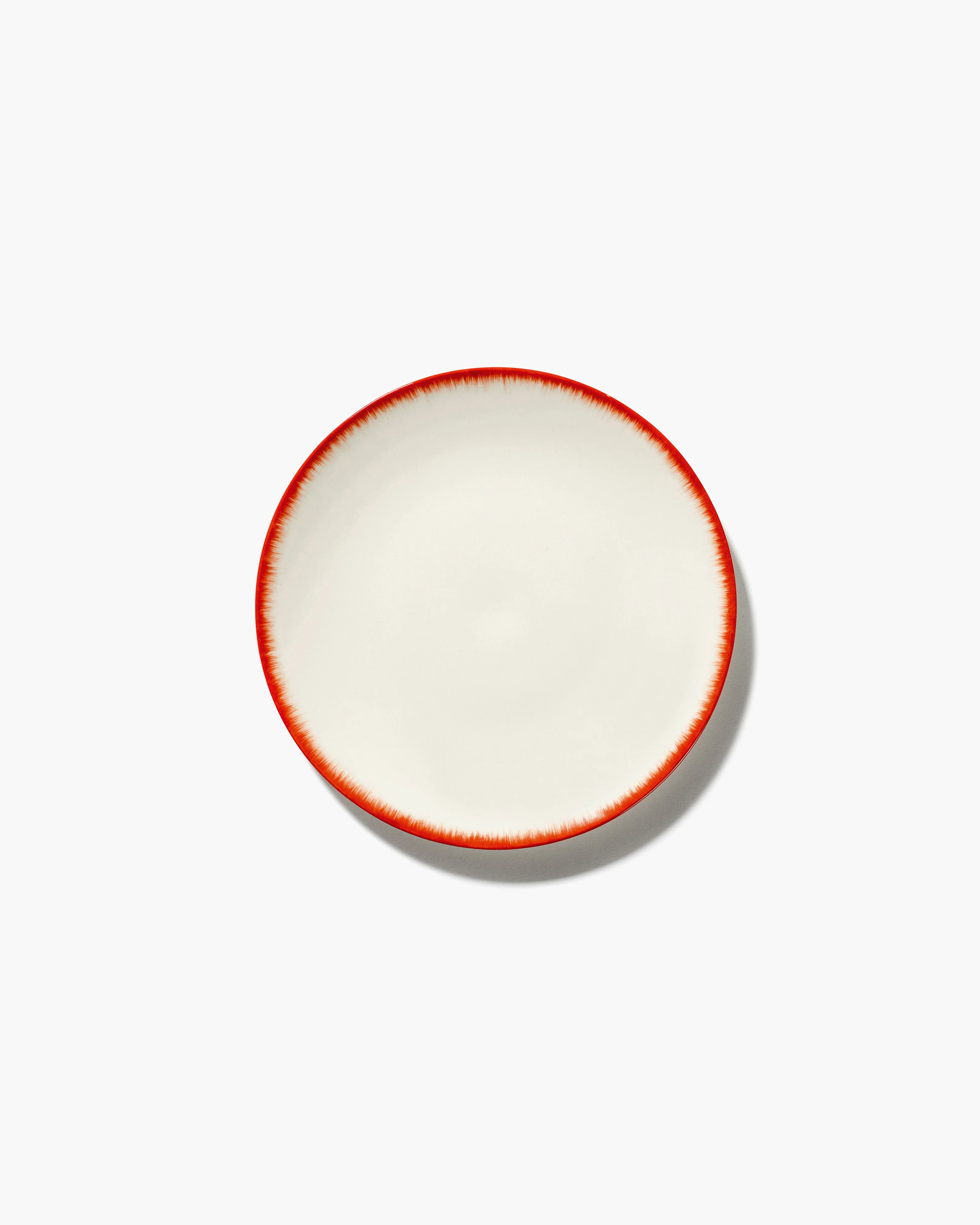 Breakfast plate white/red variation 2 DĂ©