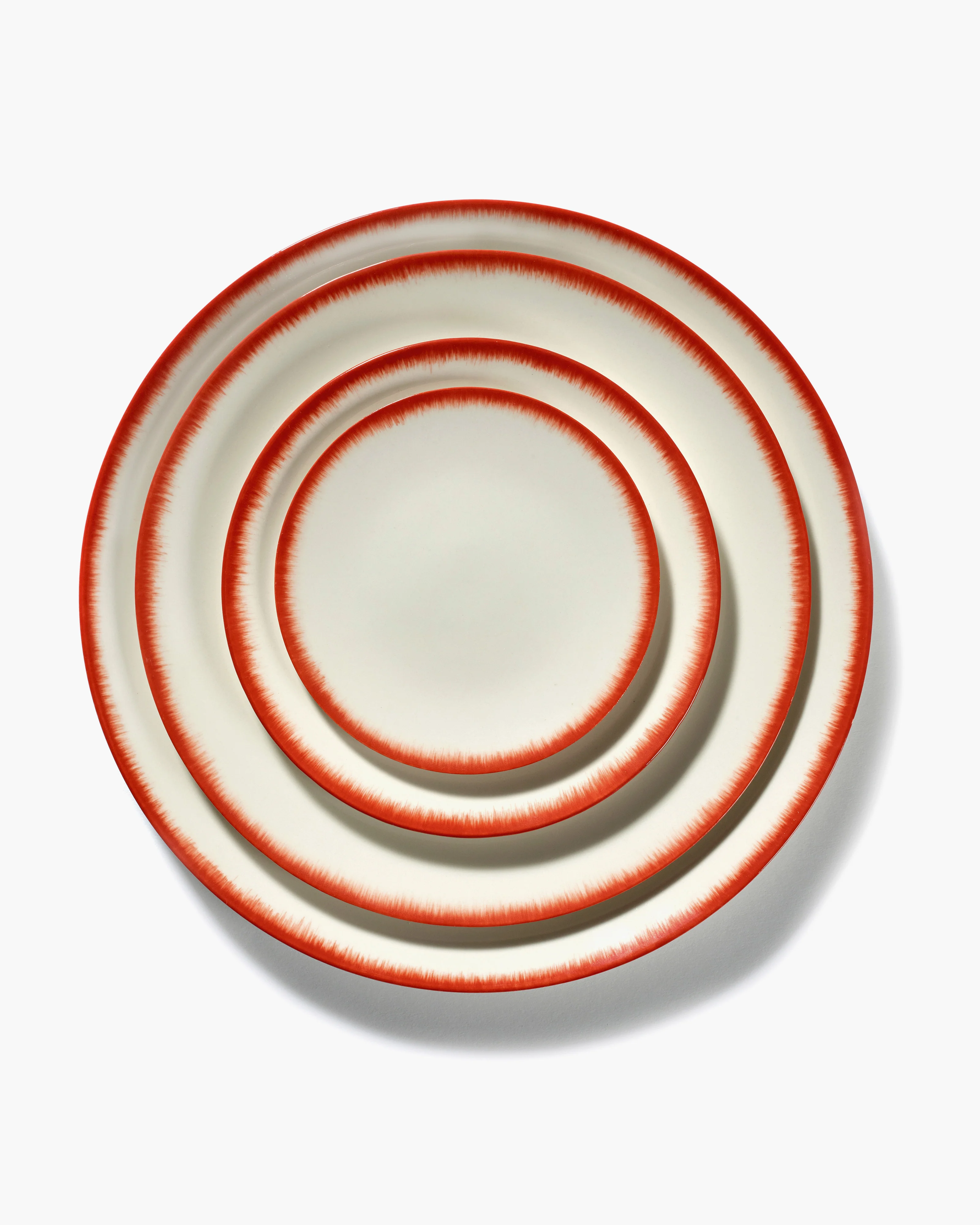 Breakfast plate white/red variation 2 DĂ© - Image 3