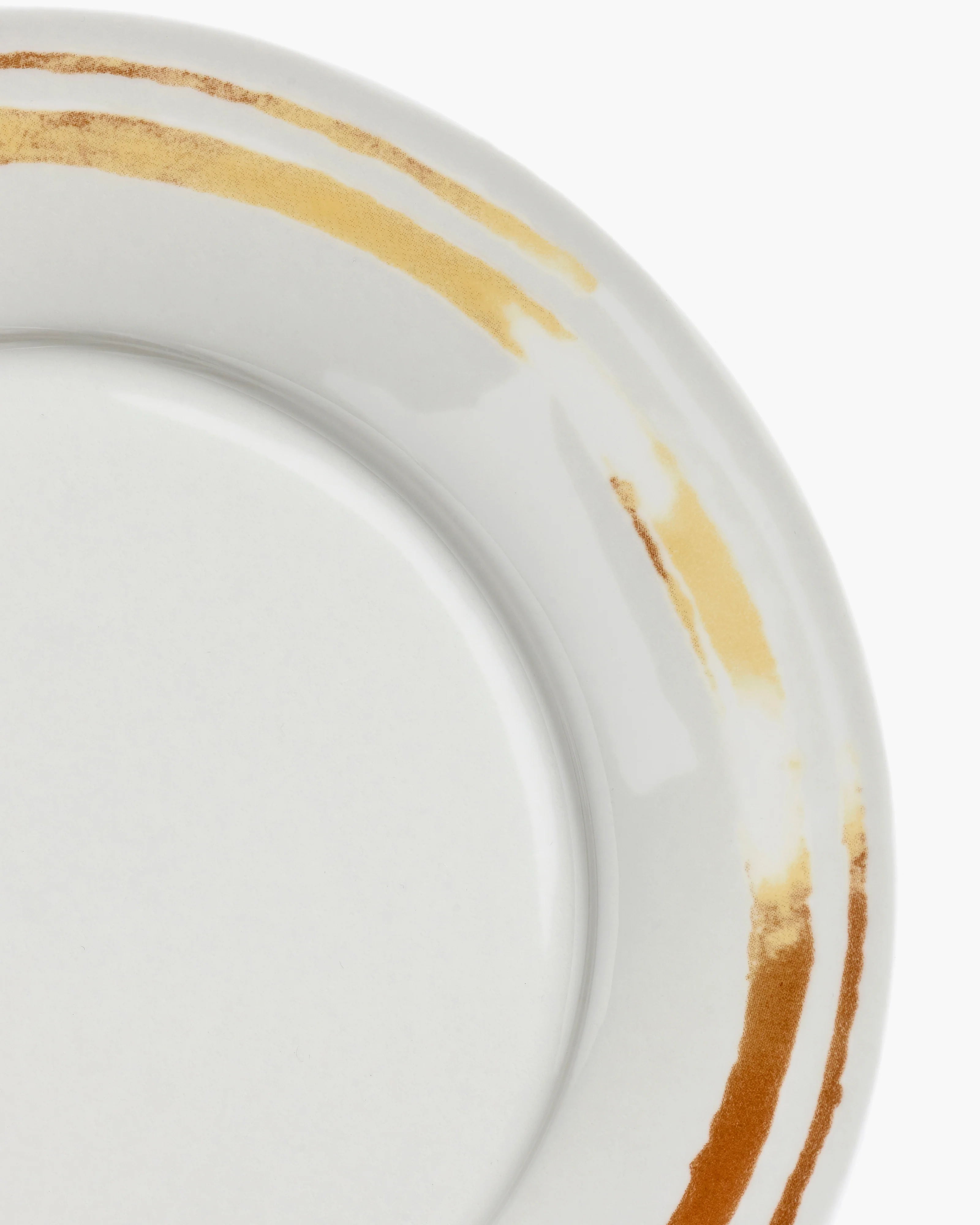 Dinner plates set/5 white Plates by Luc Tuymans - Image 2