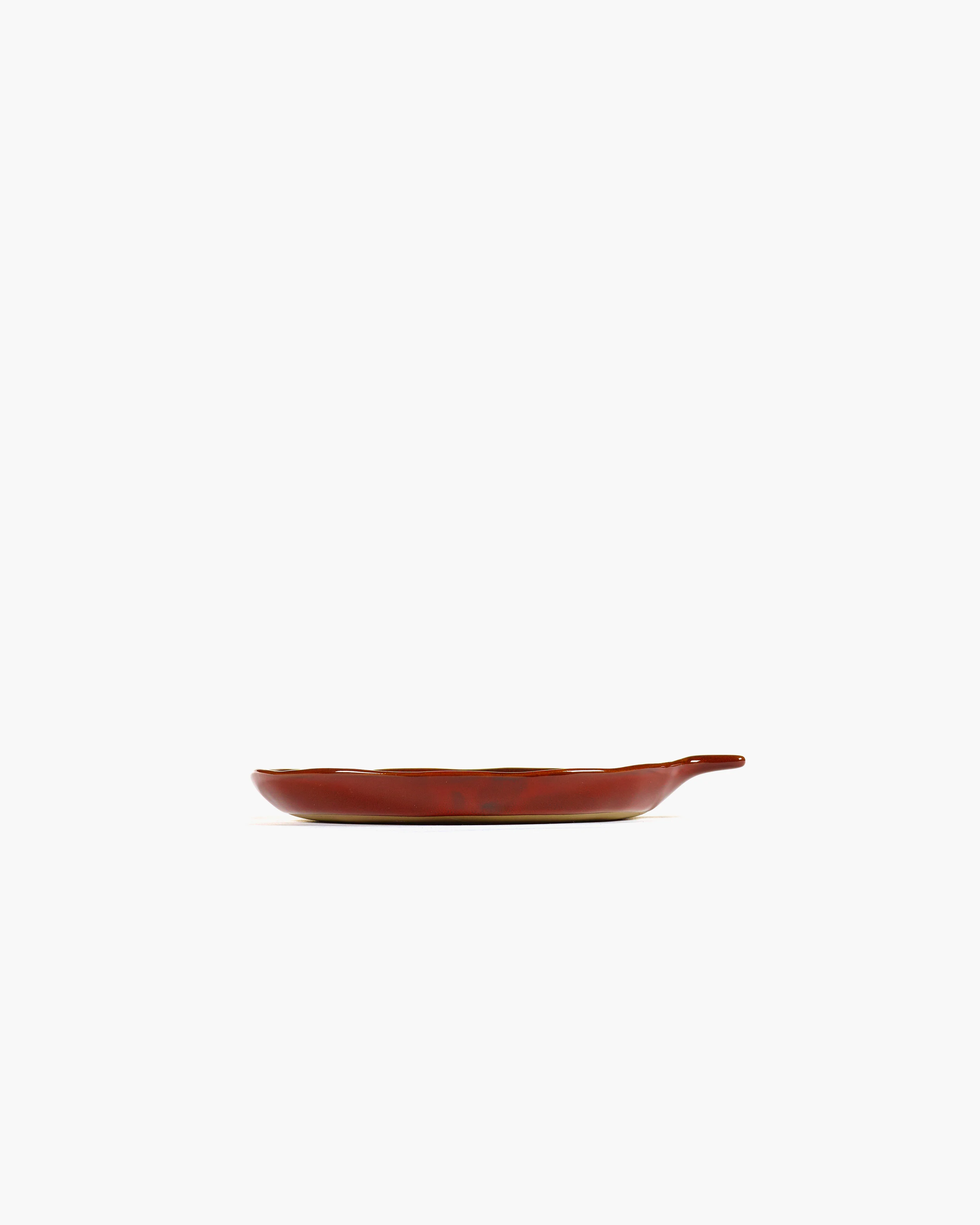 Plate with handle venetian red La Mère - Image 2
