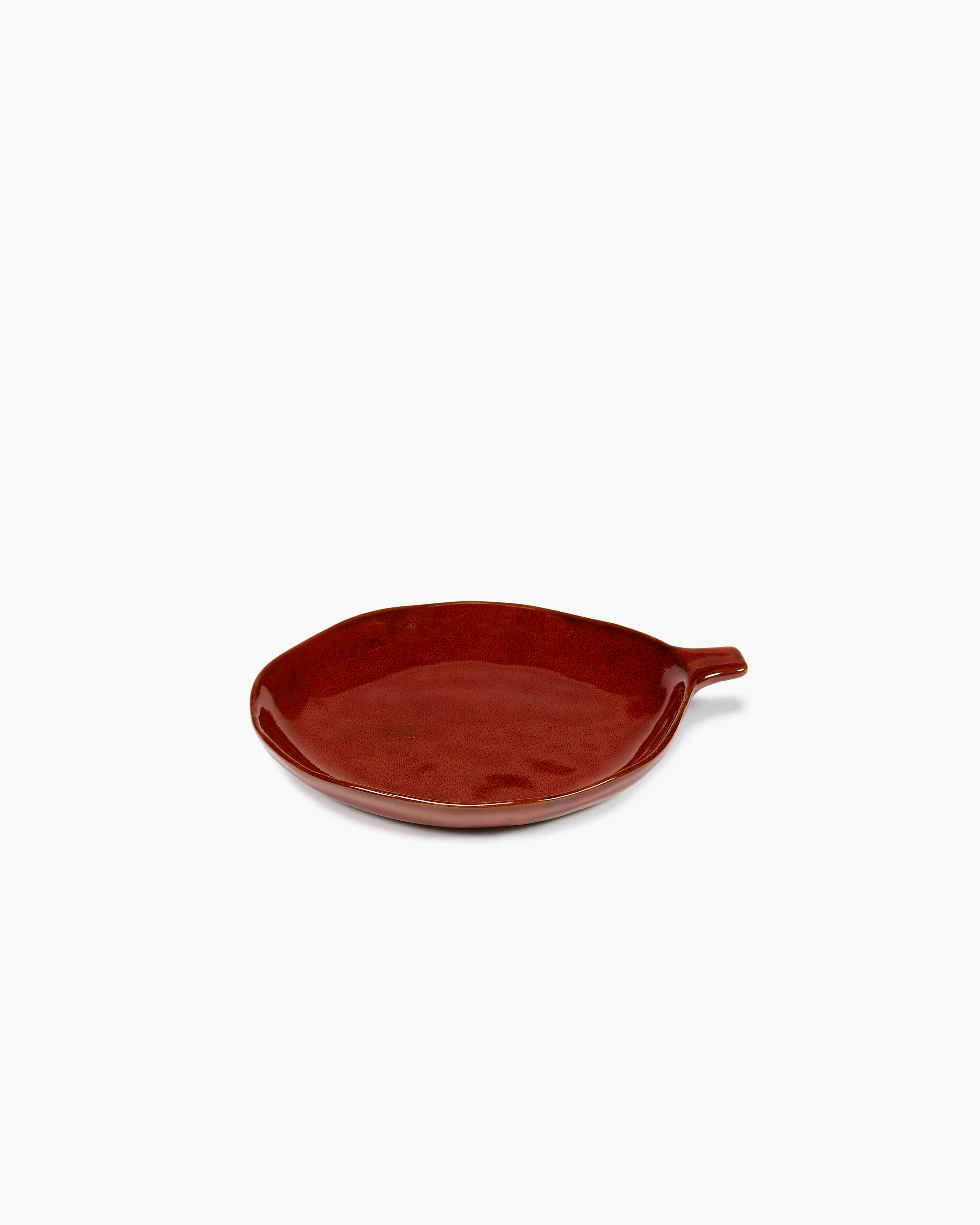 Plate with handle venetian red La Mère - Image 3