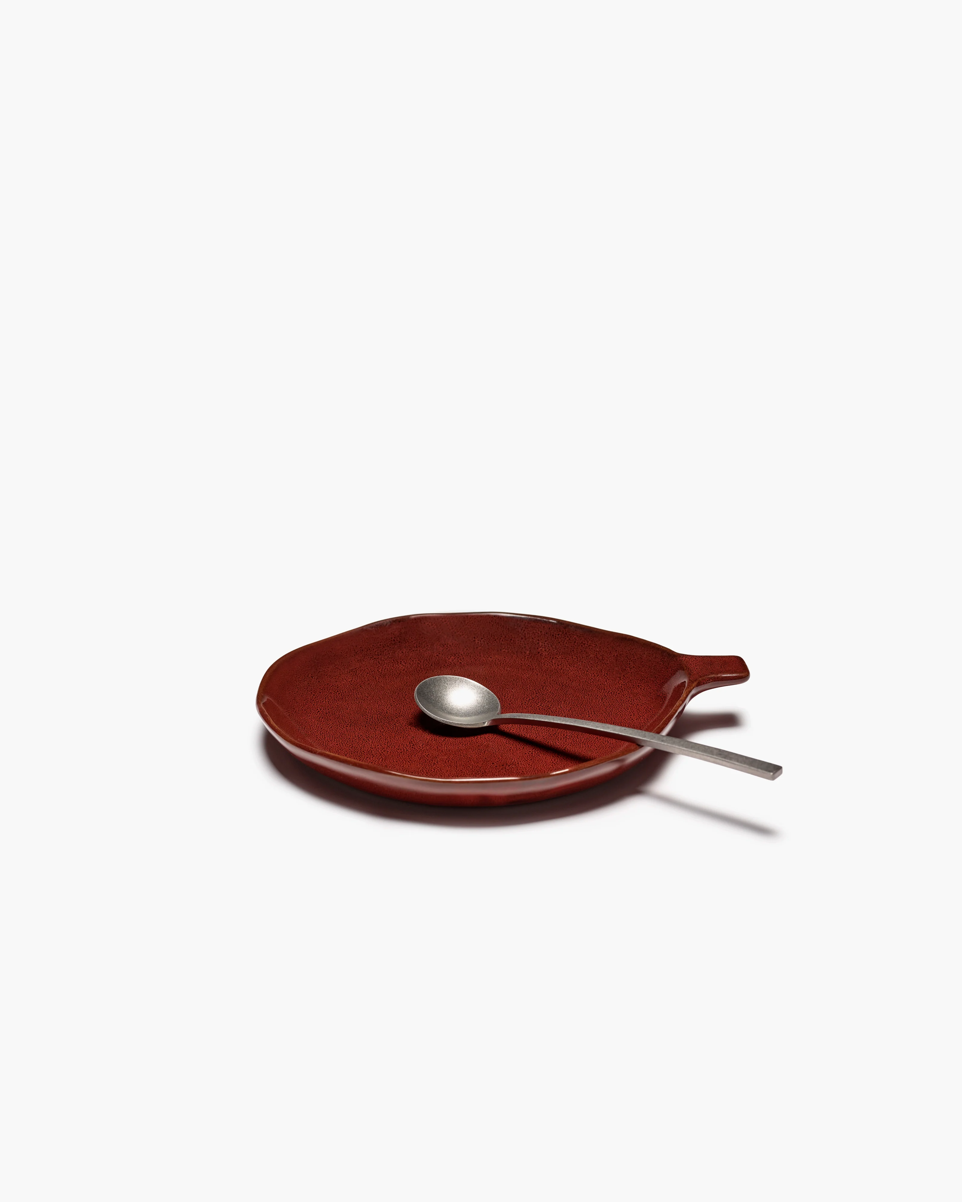 Plate with handle venetian red La Mère - Image 4
