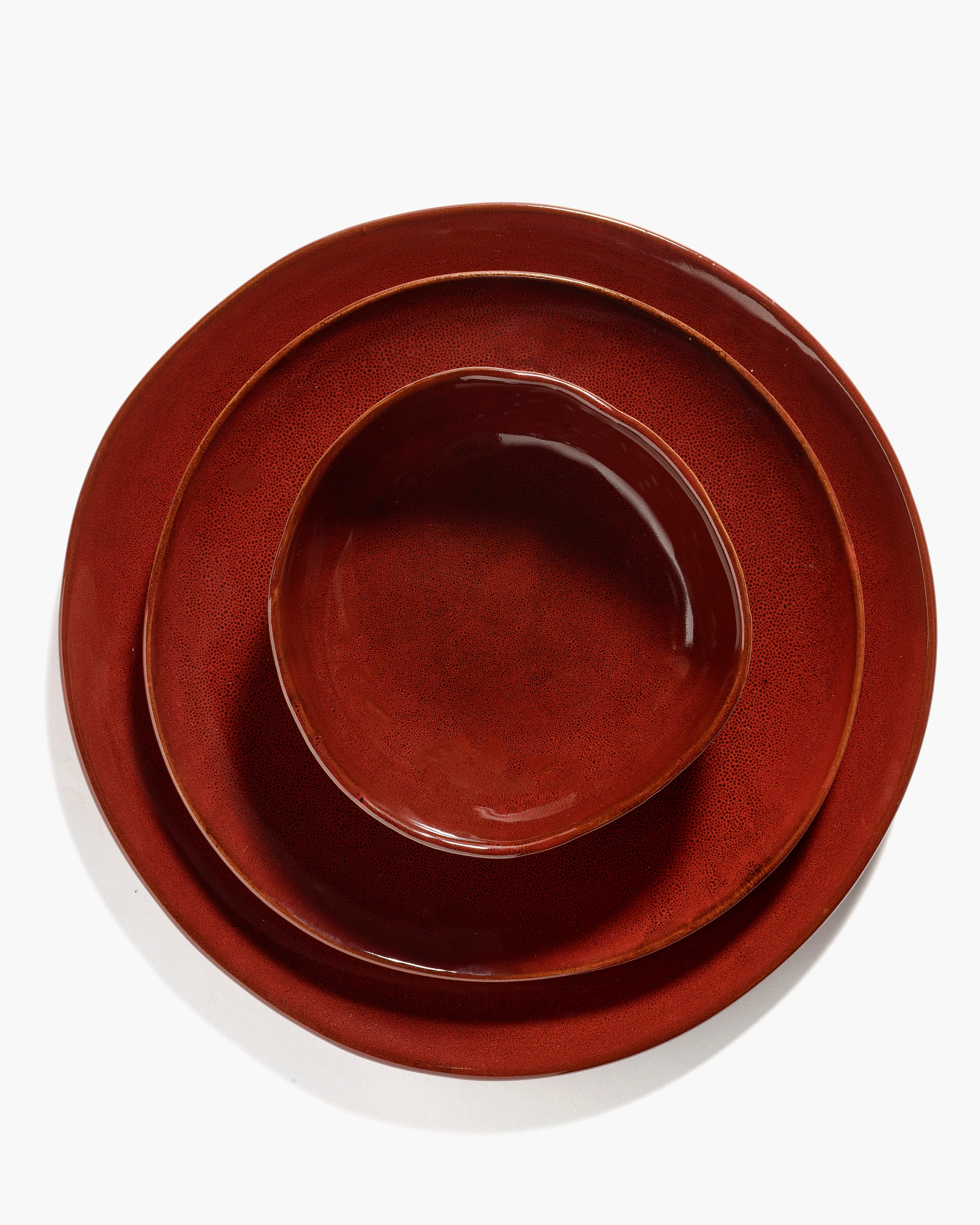 Dinner plate venetian red La Mère - Image 5
