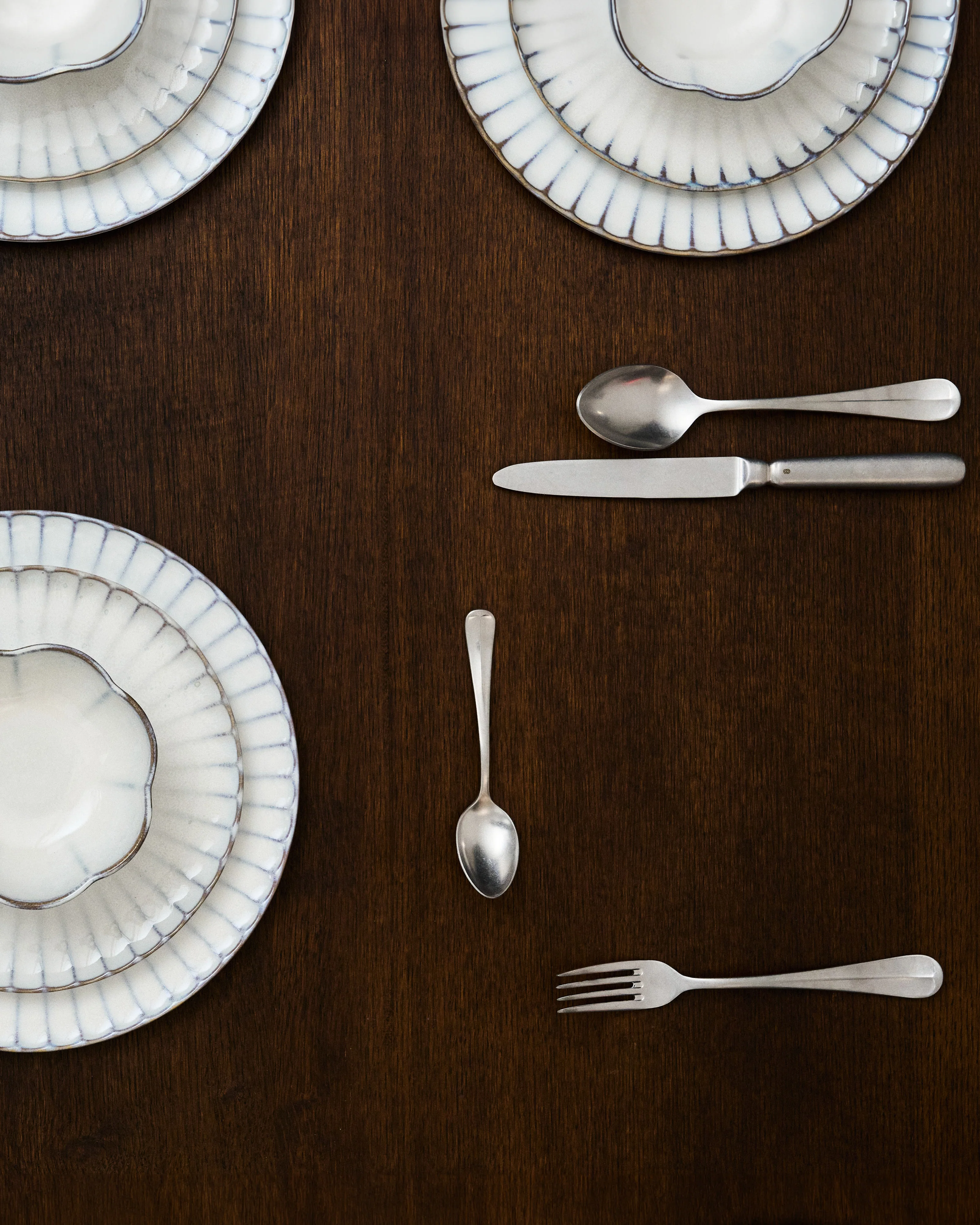 Dinner plate white Inku - Image 2