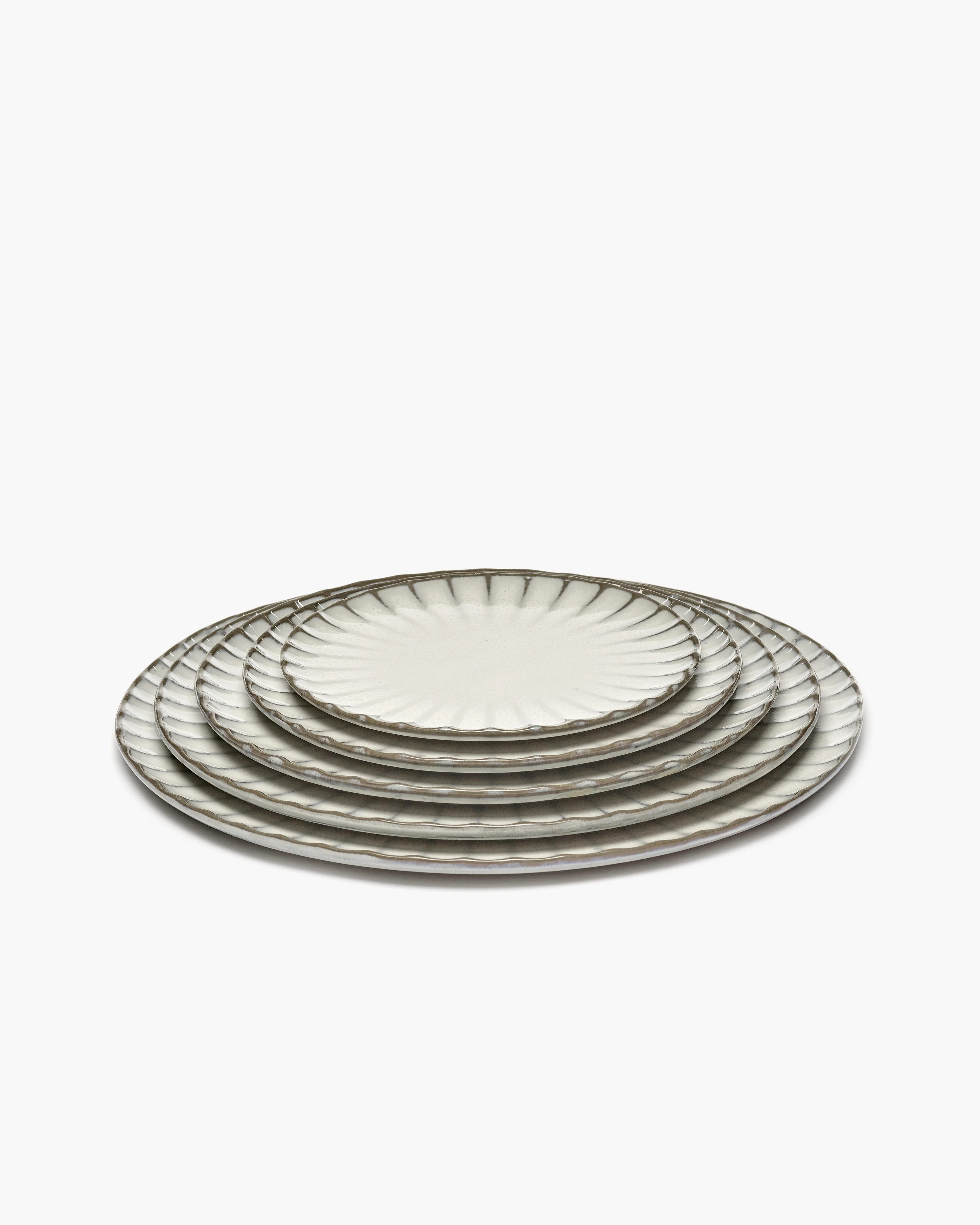 Dinner plate white Inku - Image 6