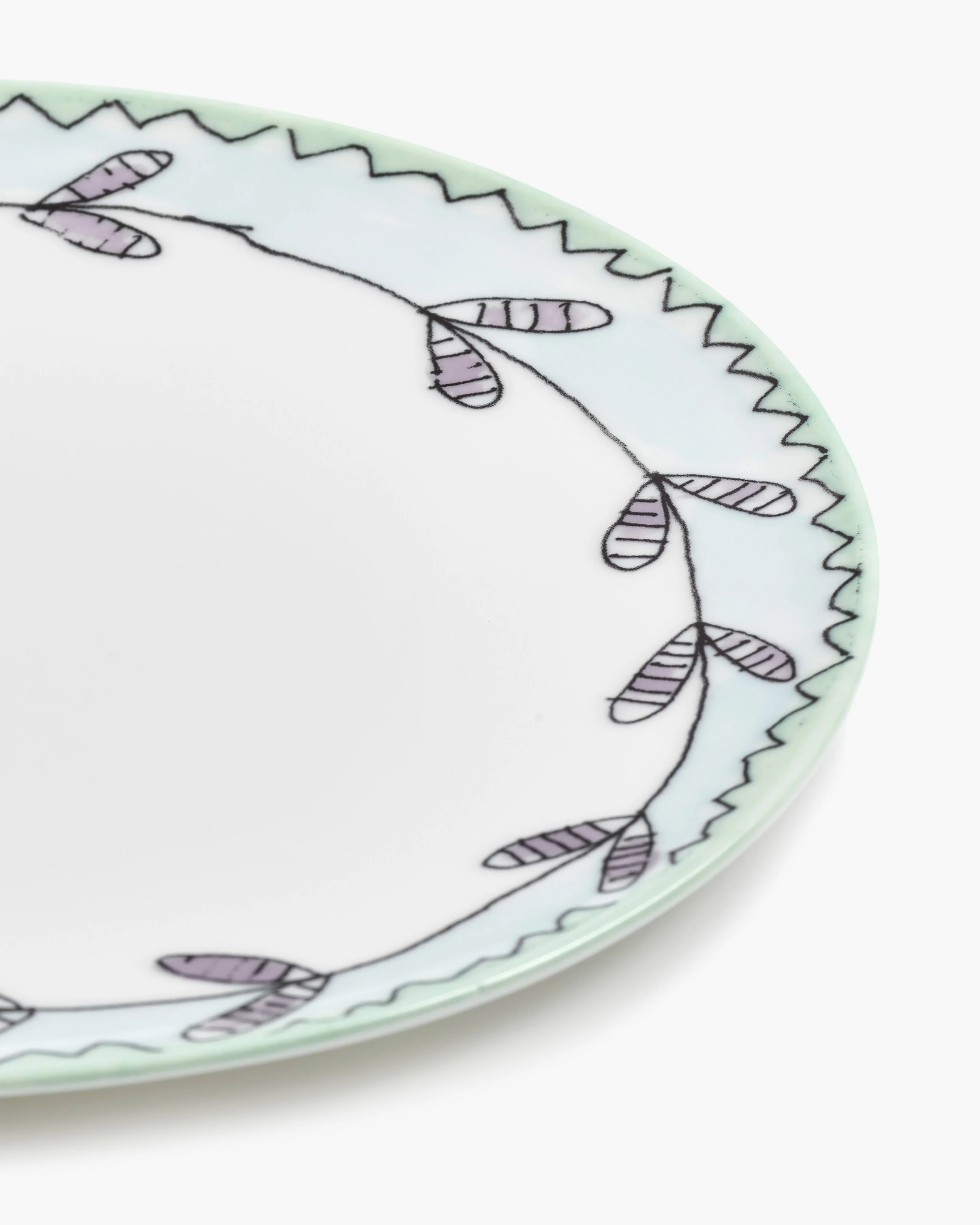 Dessert plate Blossom milk Midnight Flowers - Image 5