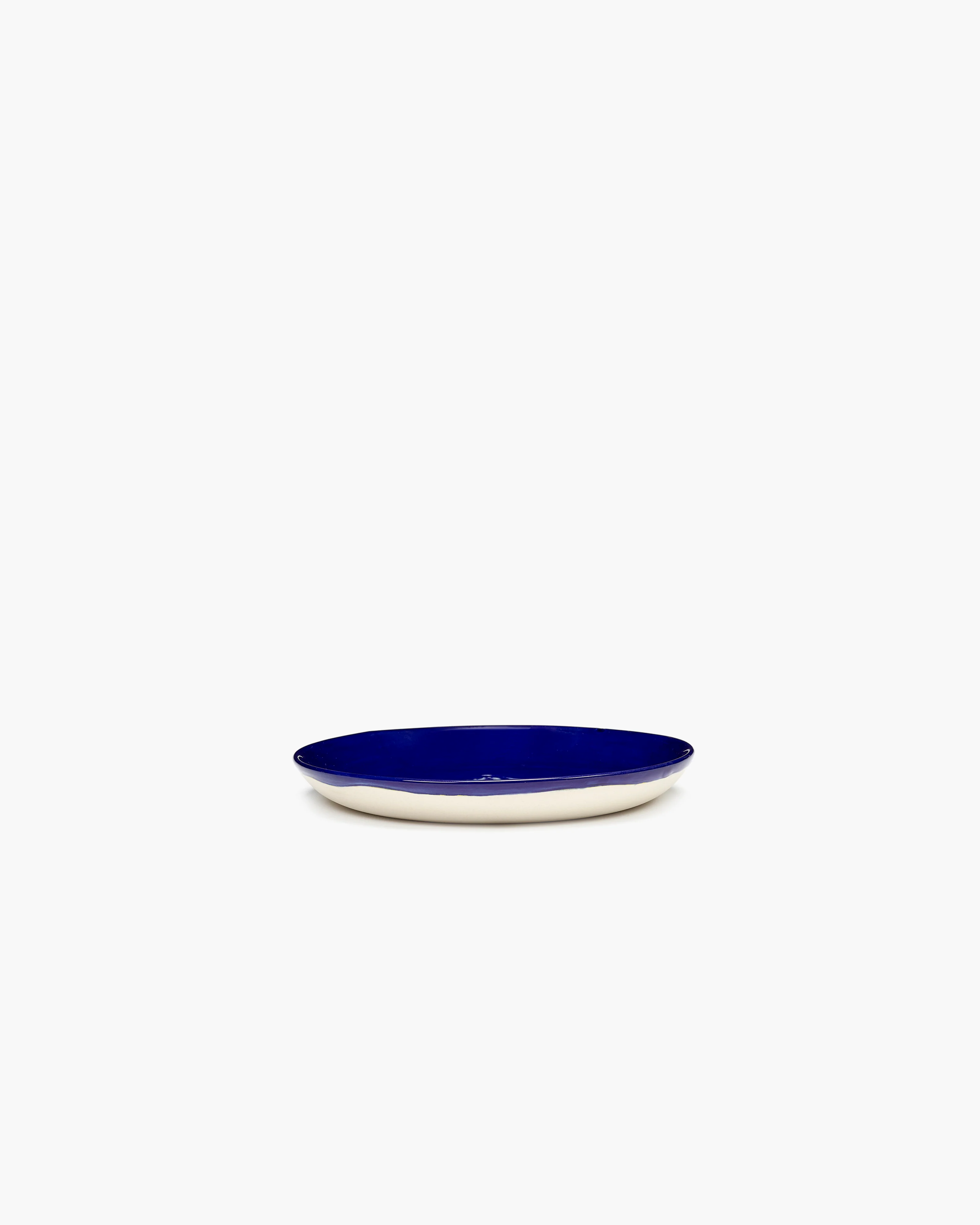 Dessert plate dark blue - white artichoke Feast - Image 2