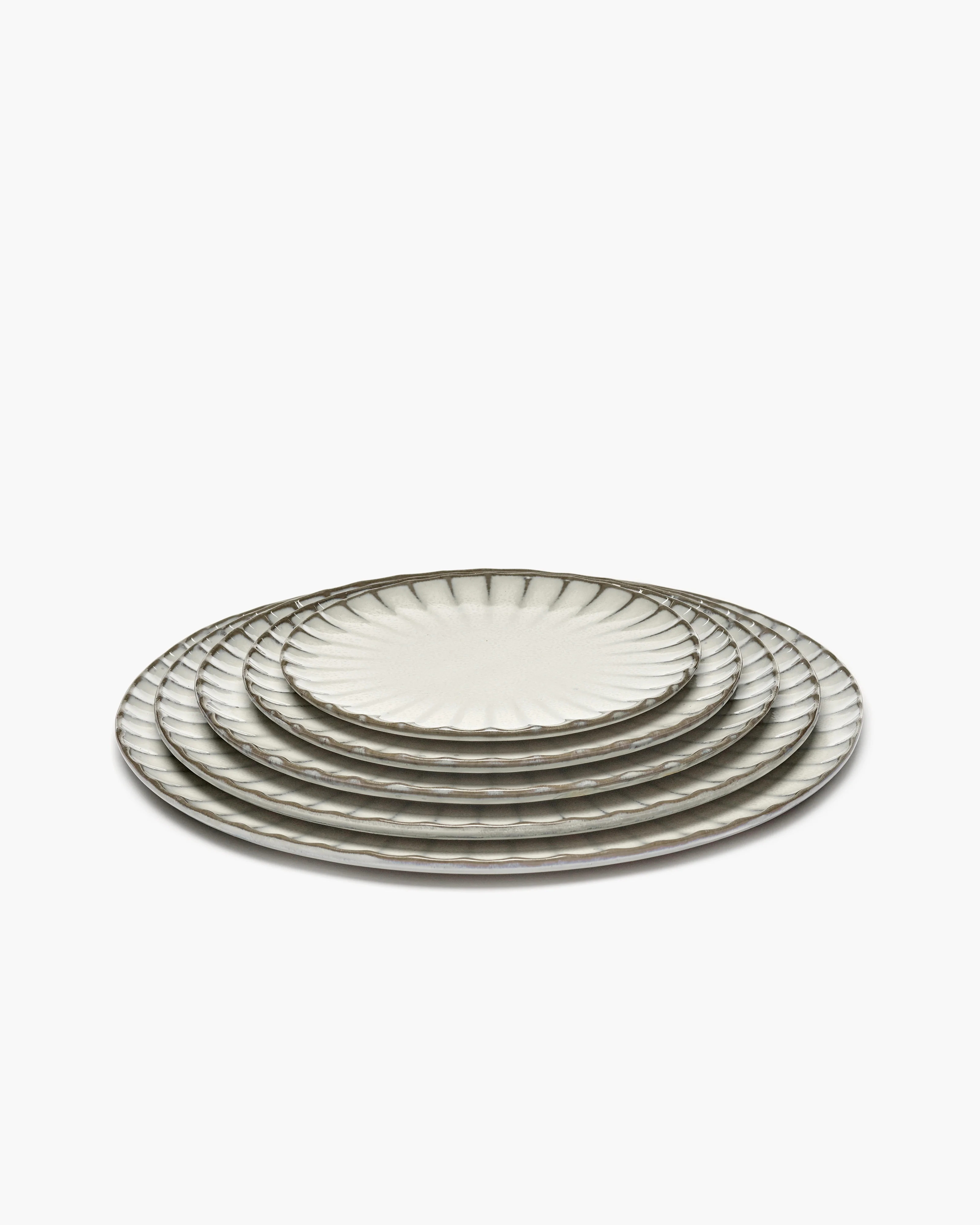 Dessert plate white Inku - Image 4