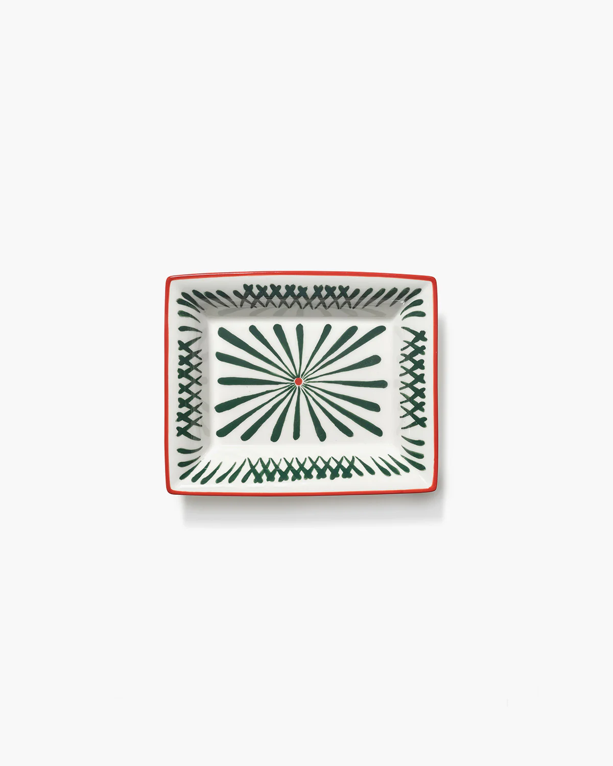 Rectangular plate red - green Bazaar - Image 4