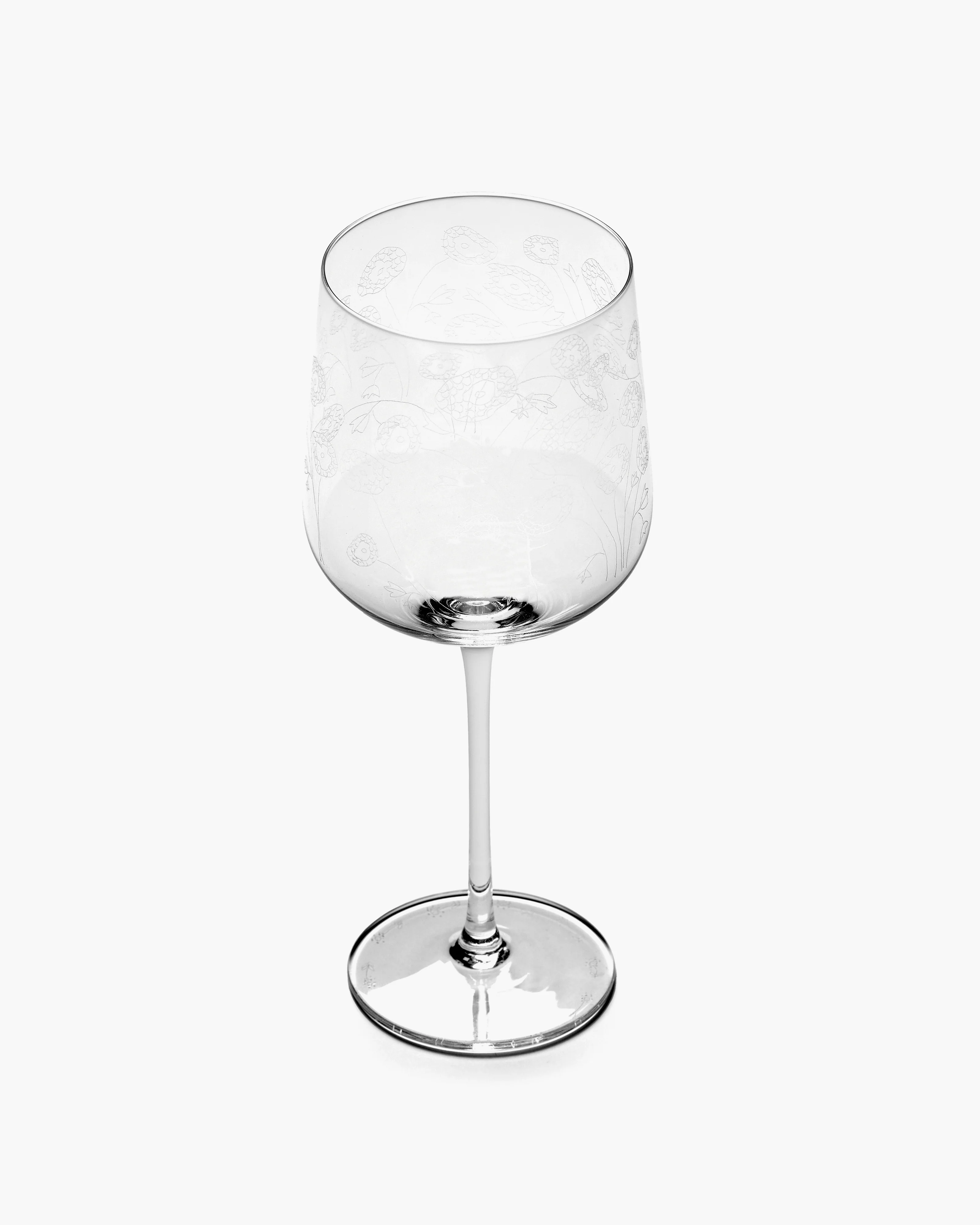 Red wine glass anemone vaniglia Midnight Flowers - Image 4