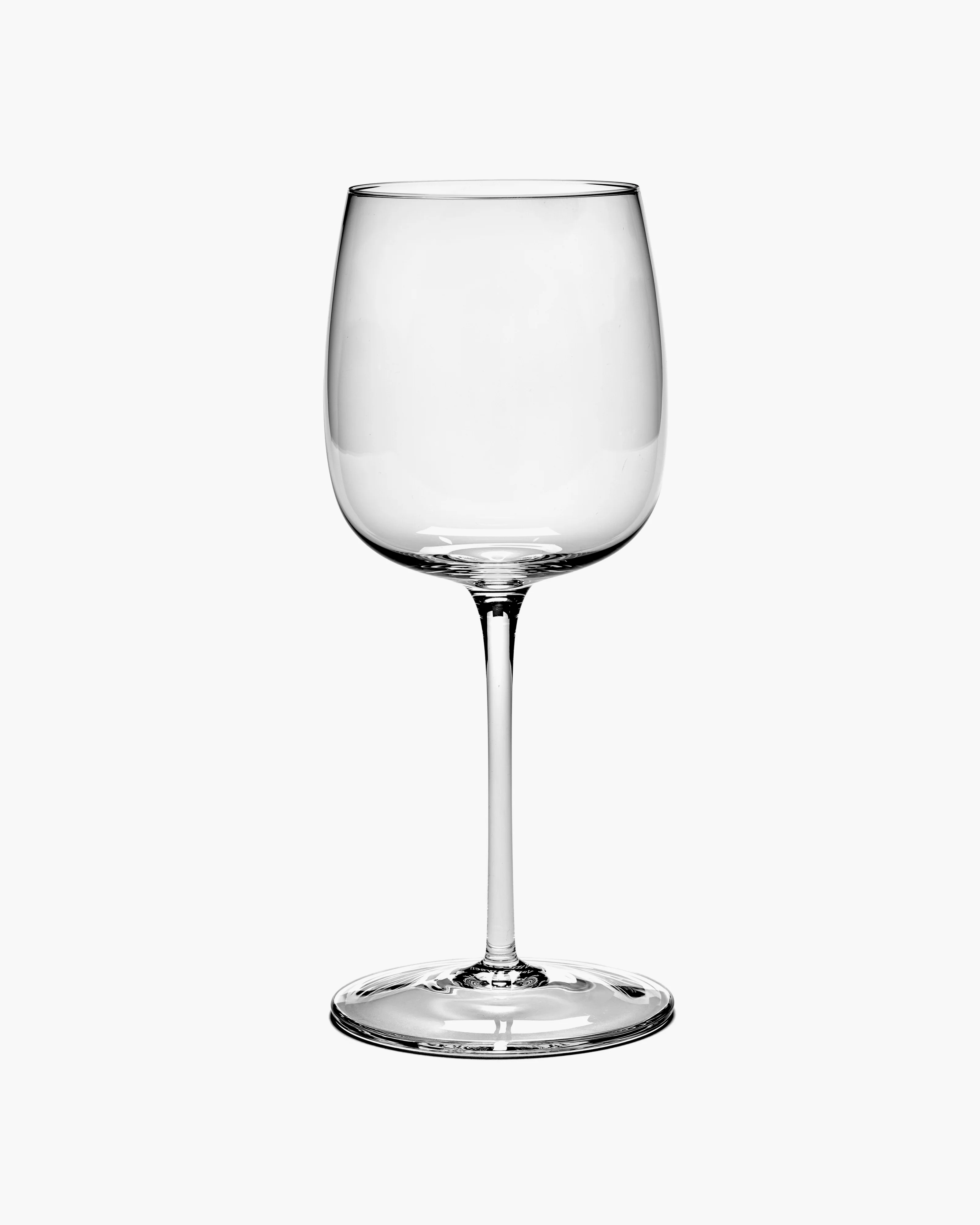 Red wine glass curved transparent Passe-partout