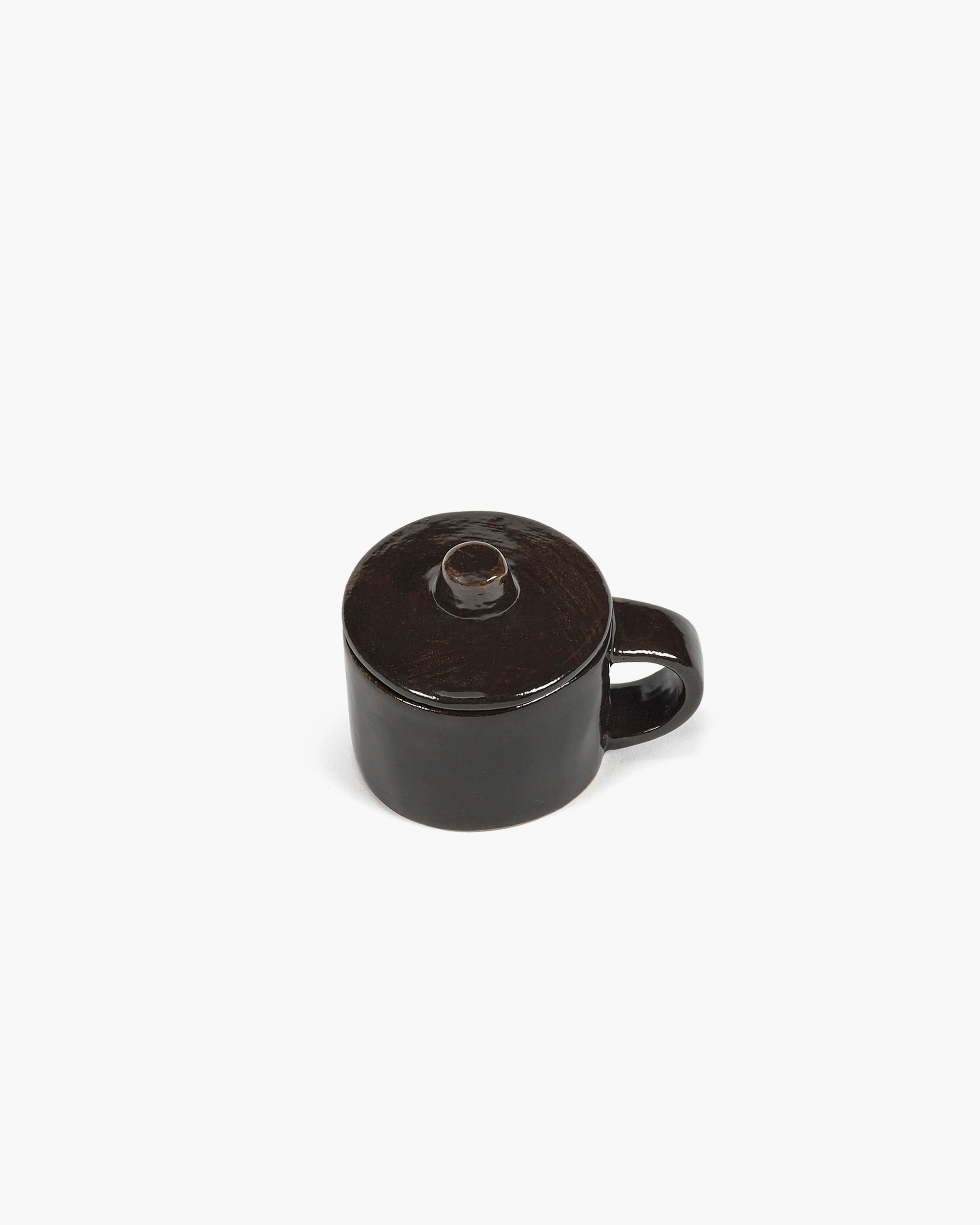 Ristretto cup with lid ebony La Mère - Image 3