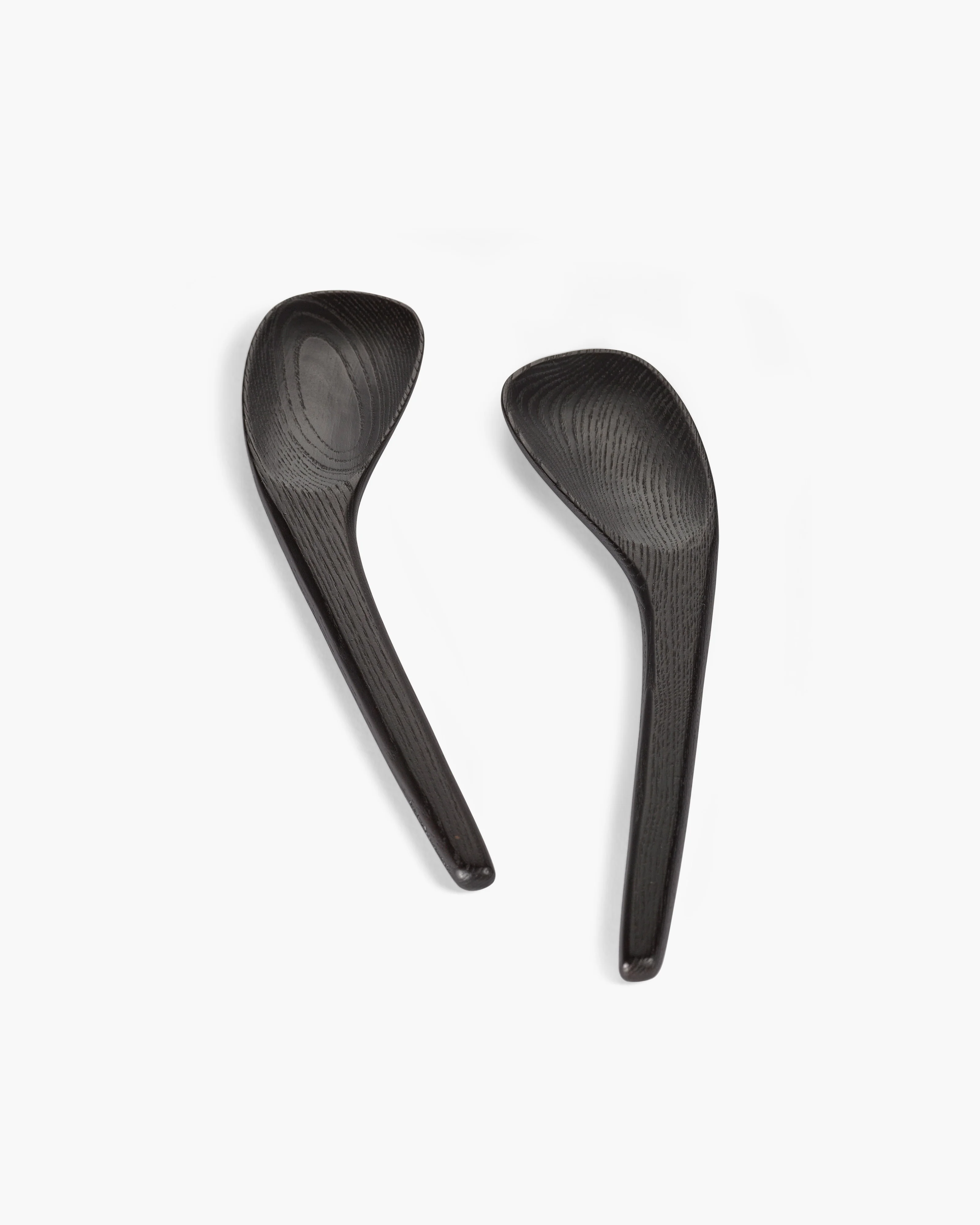 Salad servers set of 2 black wood Out of lines - Image 4