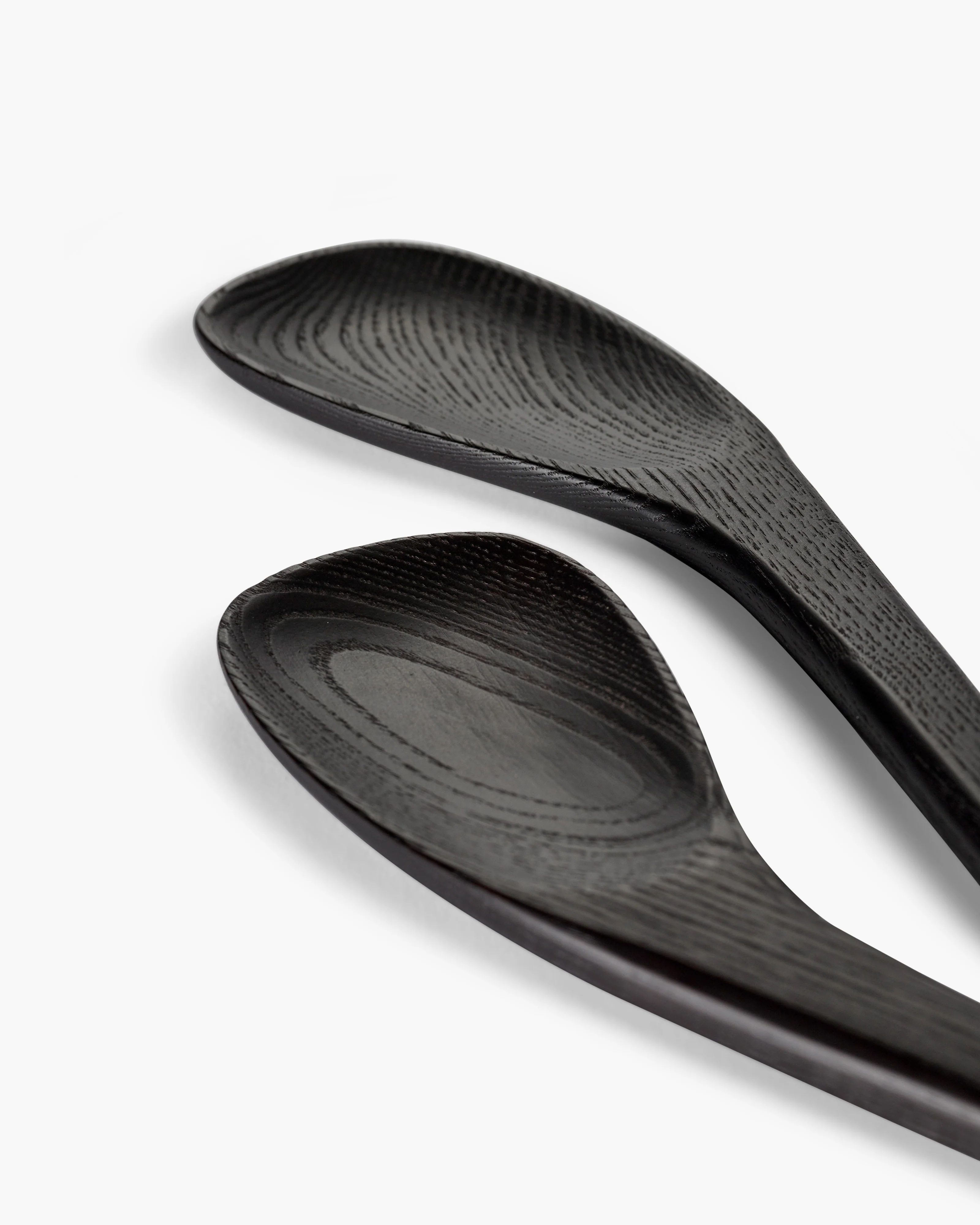 Salad servers set of 2 black wood Out of lines - Image 5