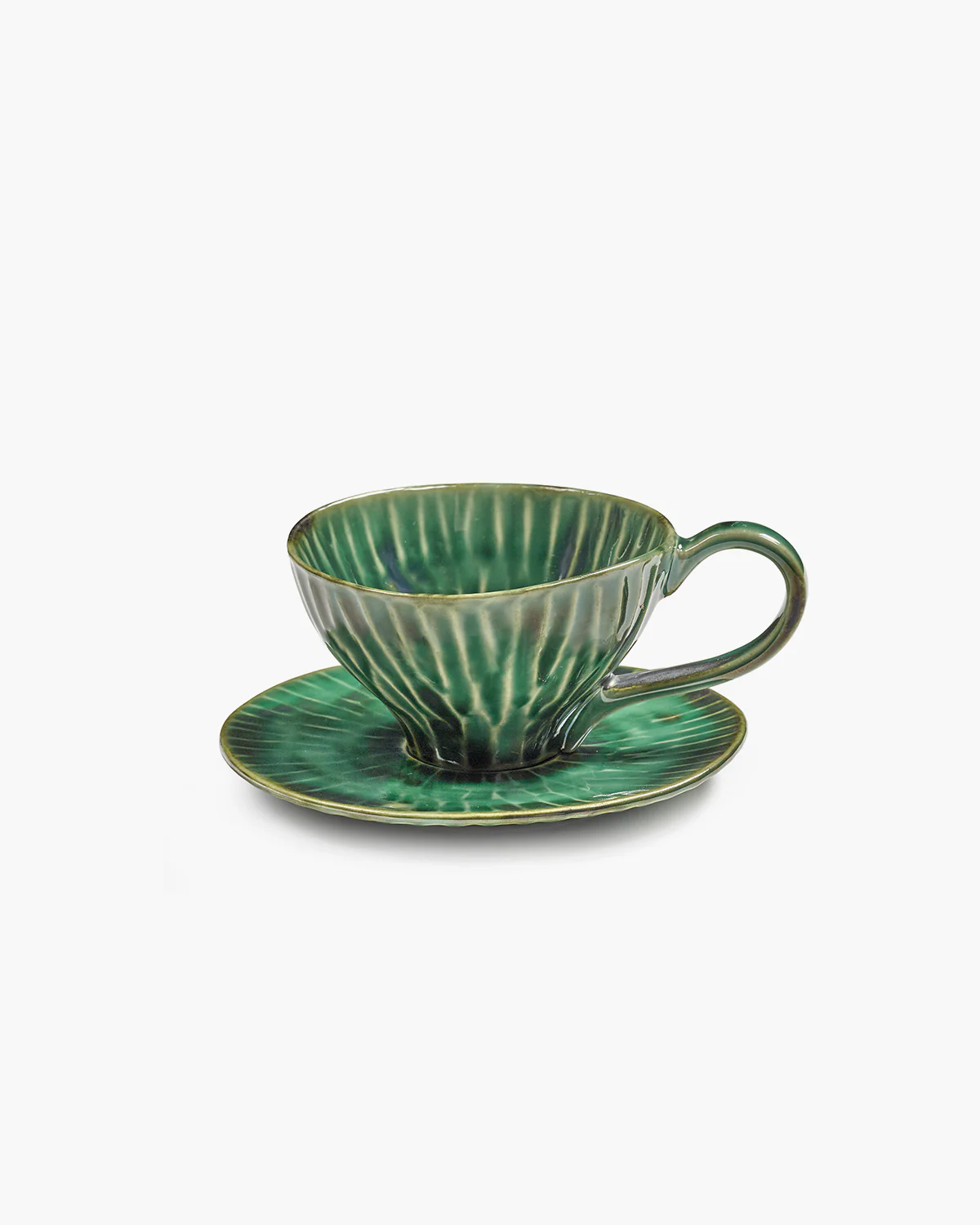 Saucer cappuccino cup green Verde Lanza - Image 5