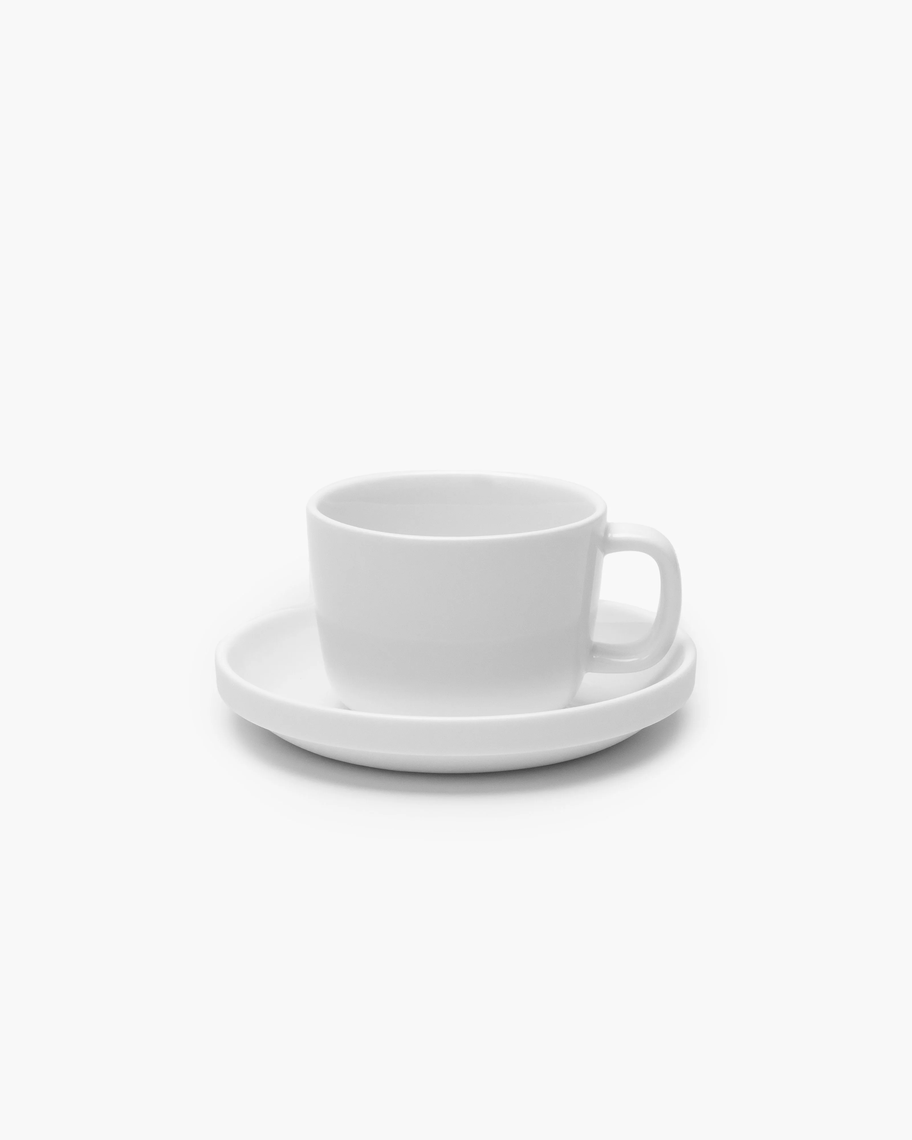 Saucer cappuccino cup white matt Passe-partout - Image 3