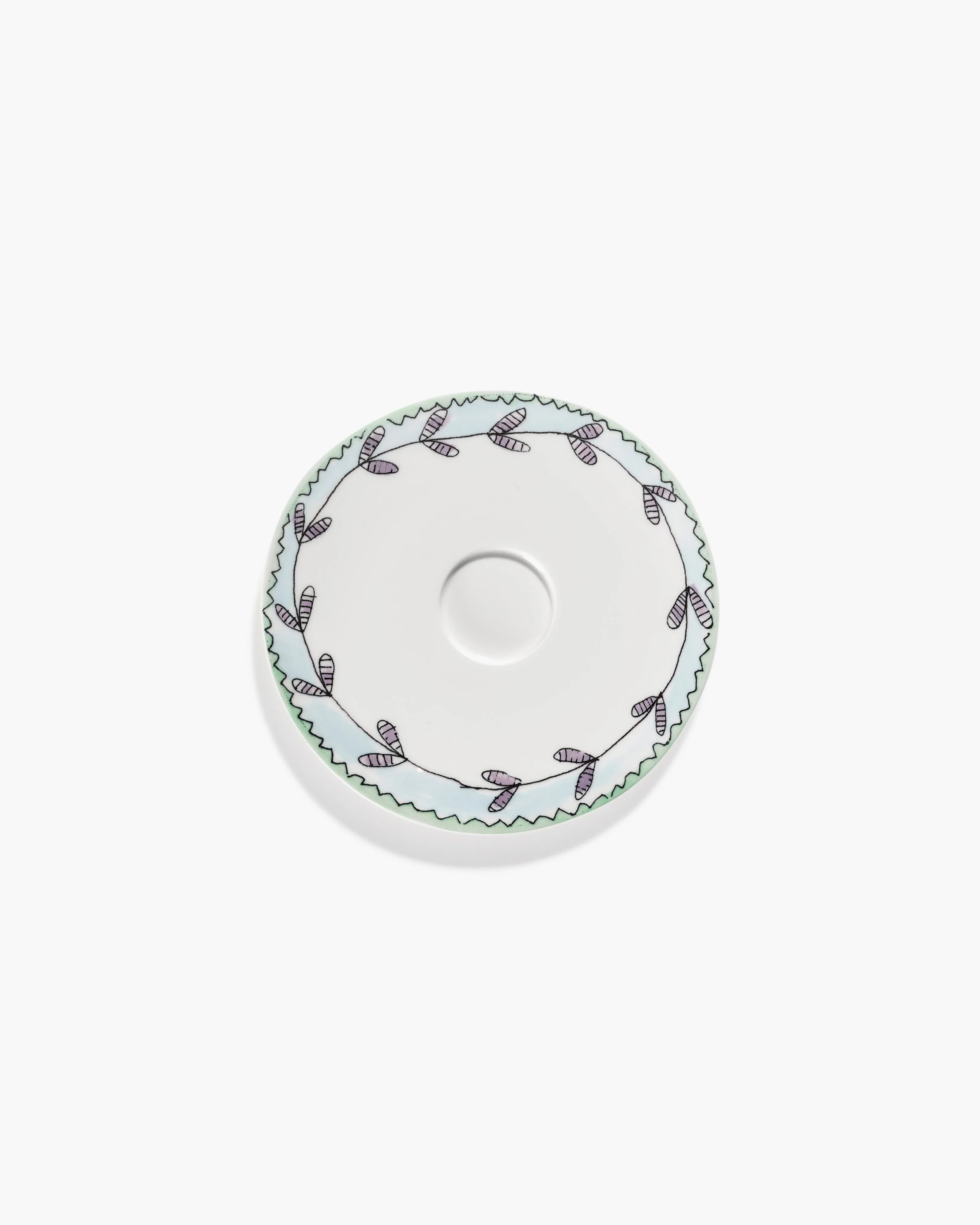 Saucer coffee cup high Blossom milk Midnight Flowers - Image 2