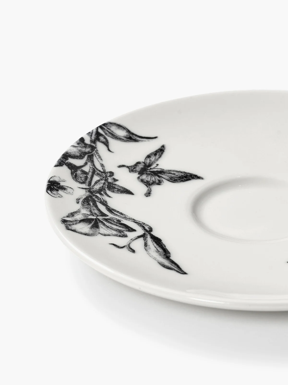 Saucer espresso cup magical blossom white - black Unity - Image 5